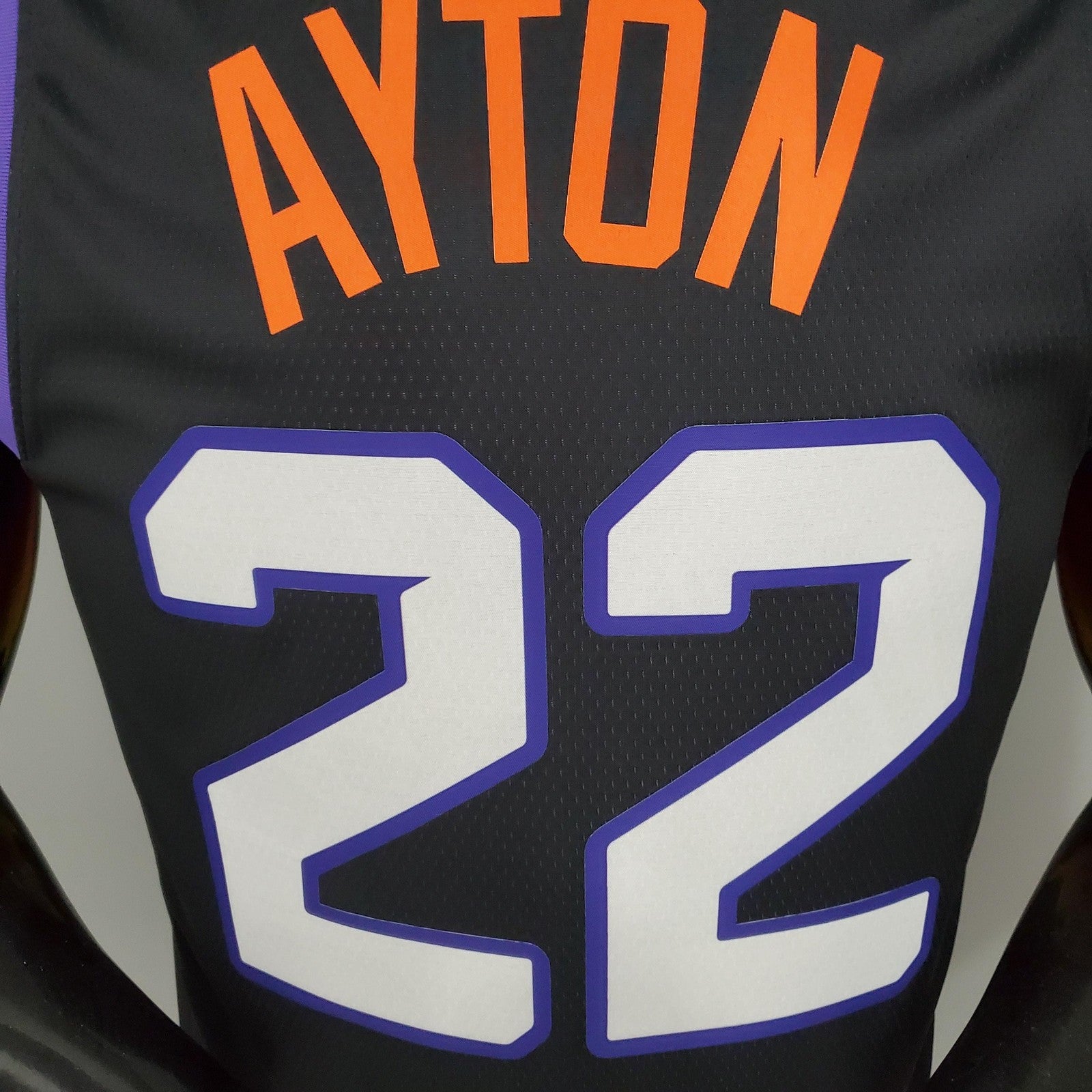 New Ayton#22 Suns City Edition Black Nba Jersey