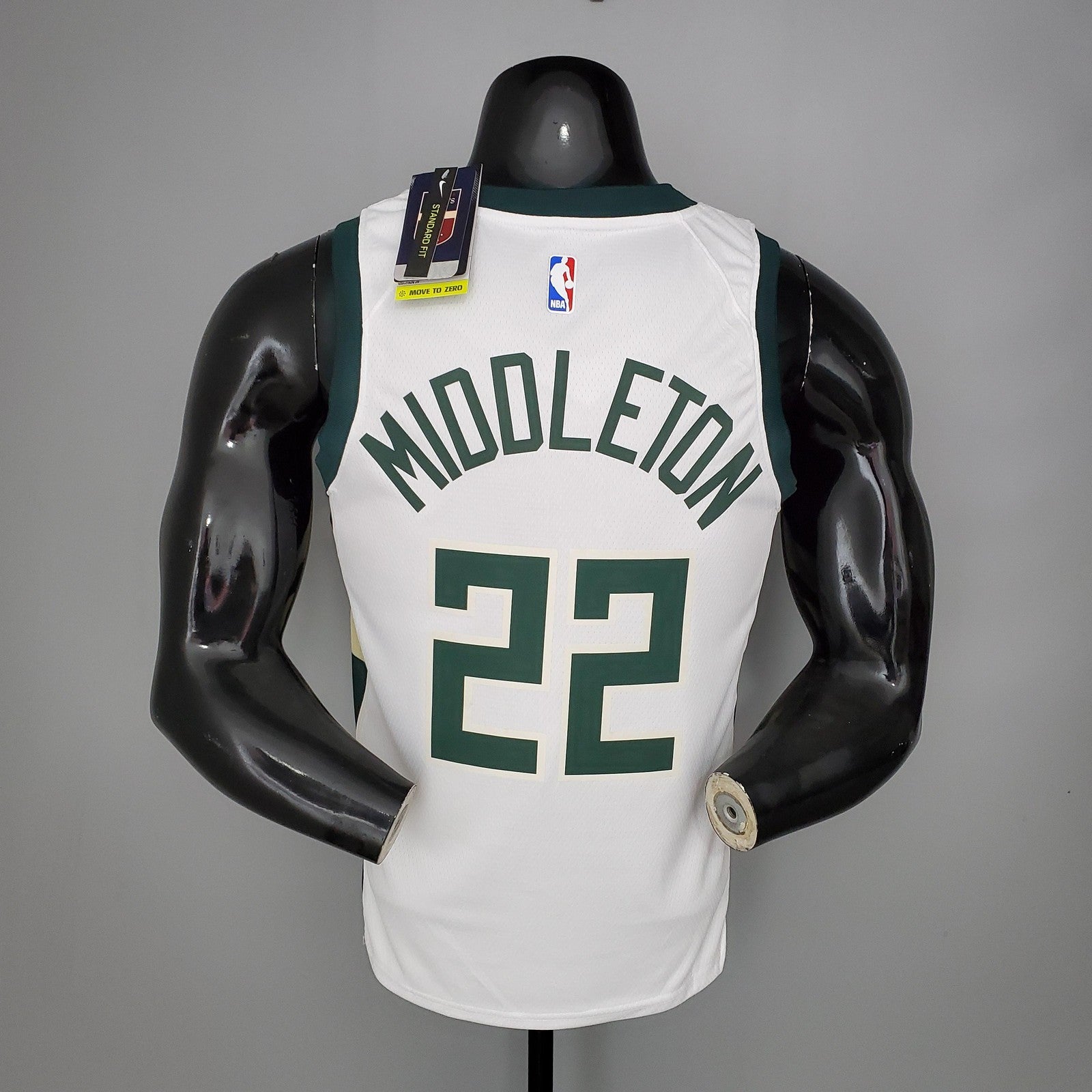 2021 Middleton#22 Bucks Home White Nba Jersey