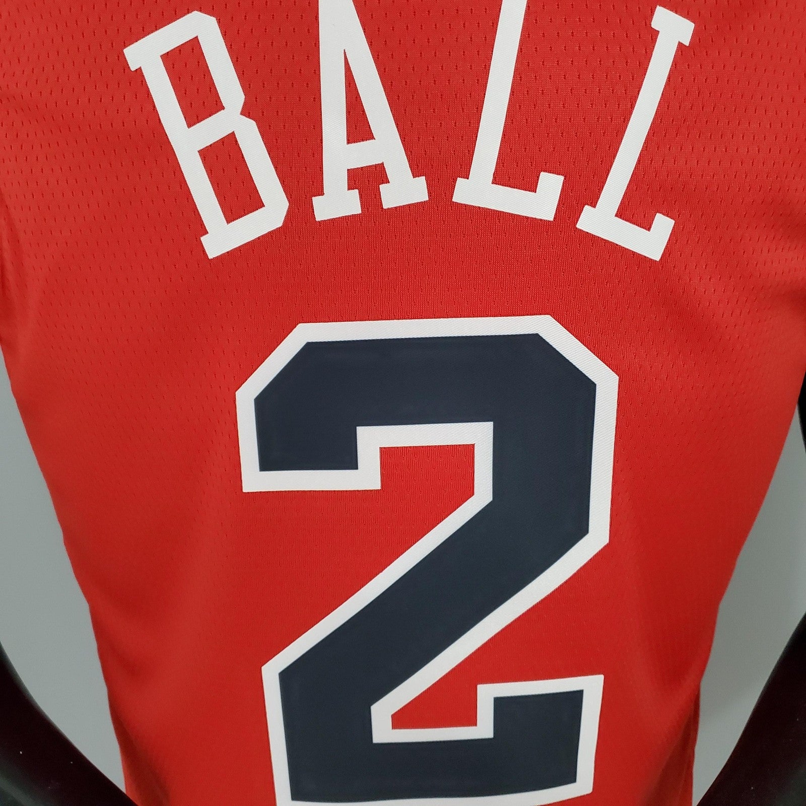 Ball#2 Chicago Bulls Red Nba Jersey