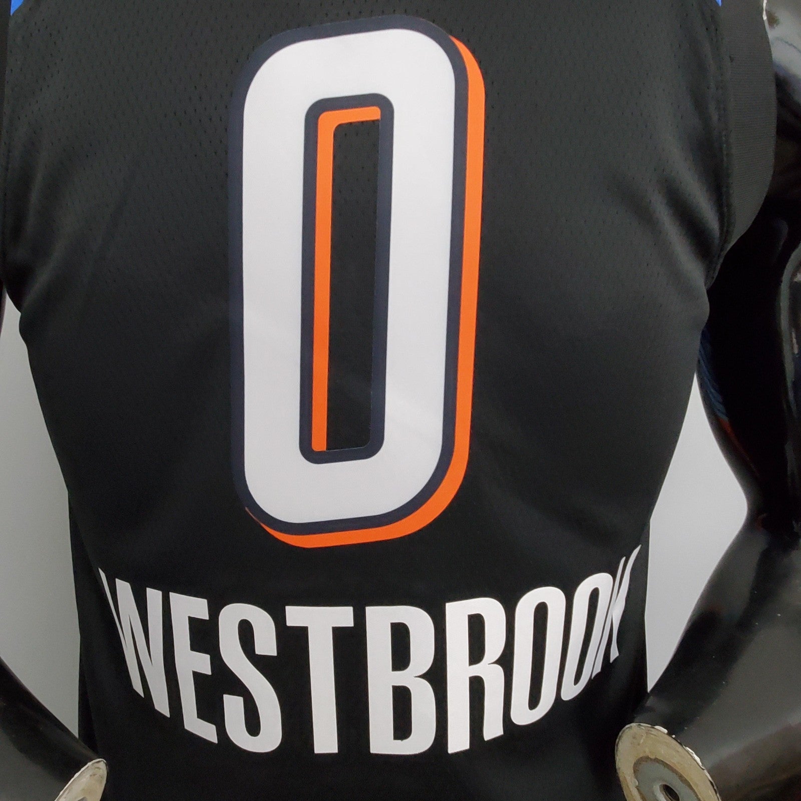 Thunder Westbrook #0 City Edition Black Nba Jersey