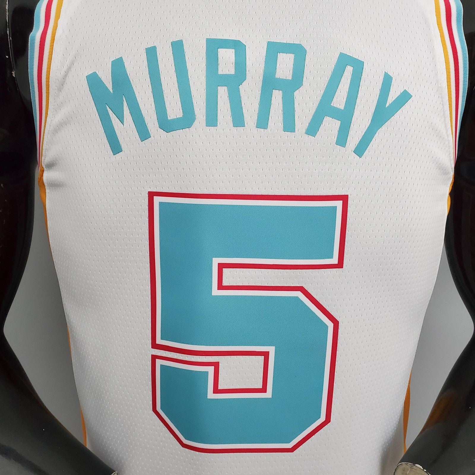 2022 Season Murray#5 Spurs City Edition White Nba Jersey