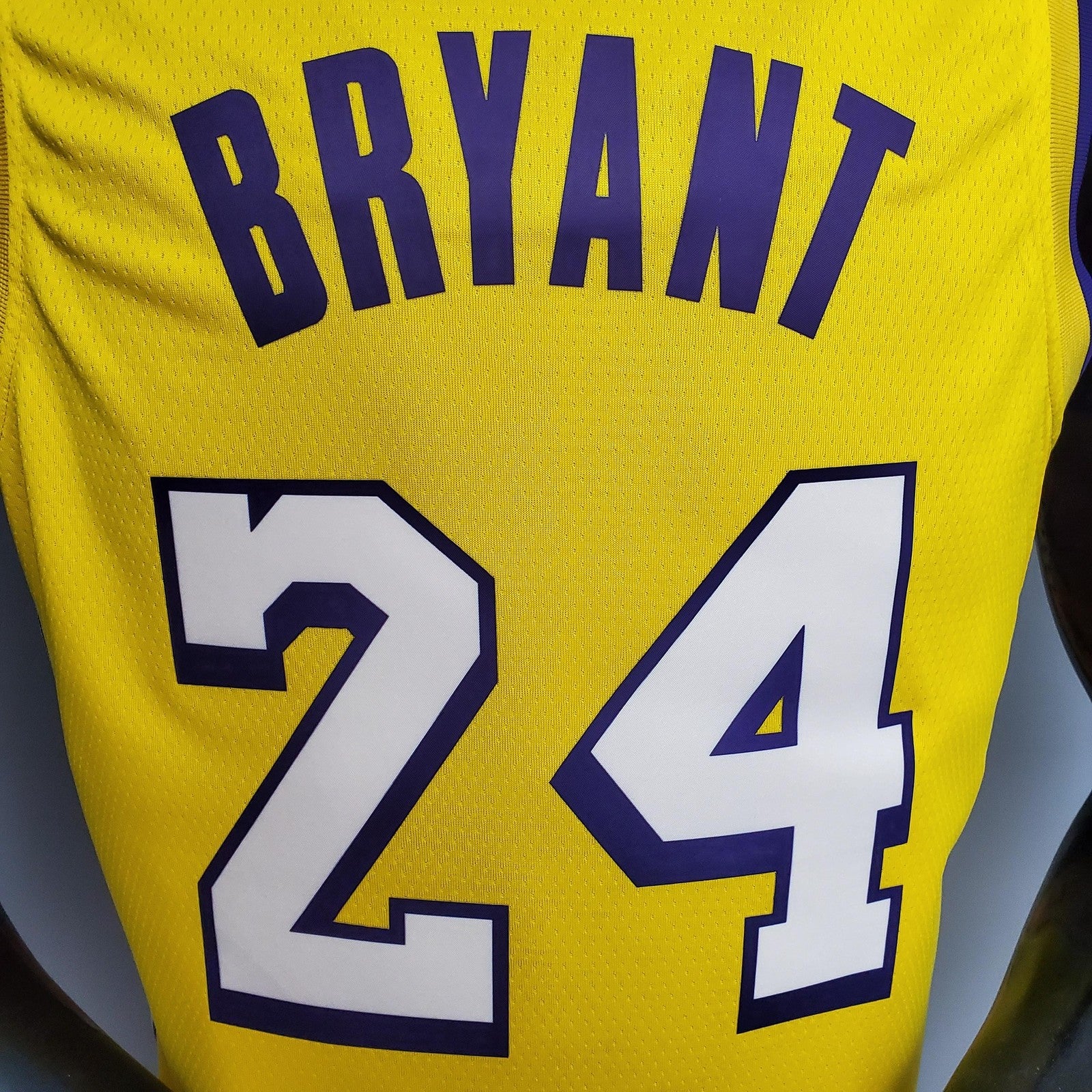 Bryant #24 Lakers V Neck City Edition Yellow Nba Jersey Nike Connect Recognition