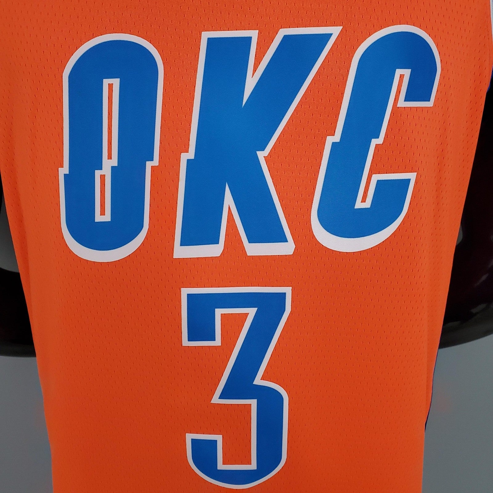 Paul#3 Thunder Jordan Orange Nba Jersey