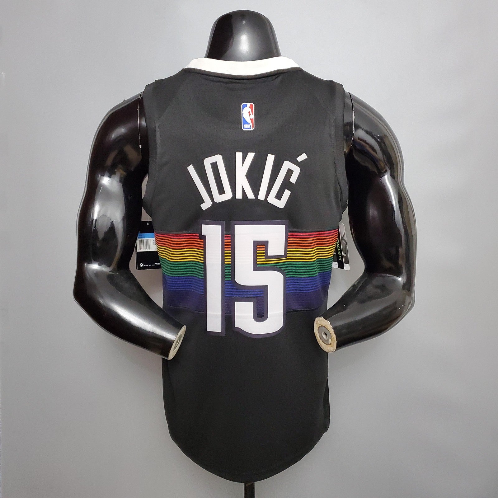 Jdkic#15 Nuggets City Edition Black Jersey Nike Connect Recognition