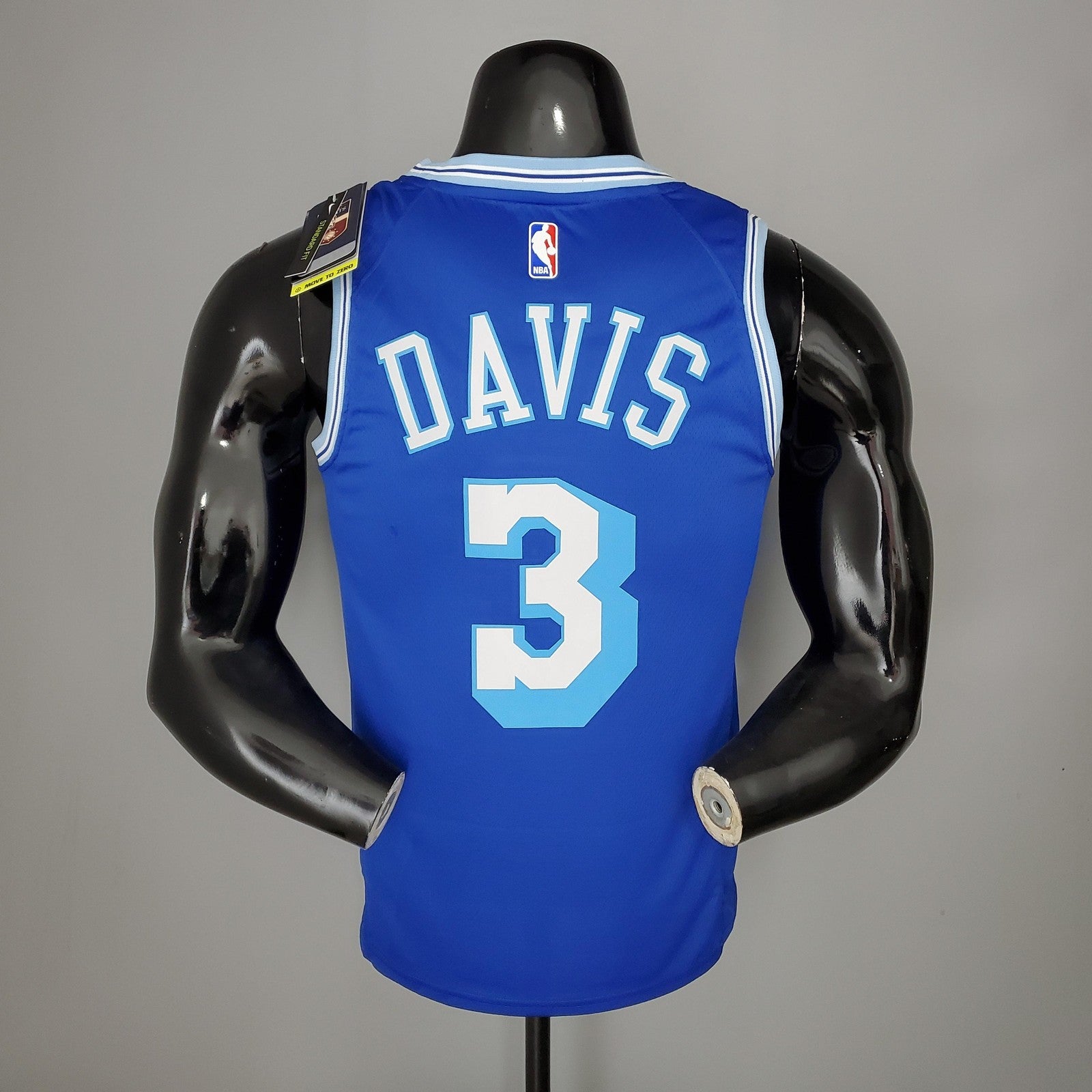 2021 Davis#3 Lakers Retro Blue Nba Jersey