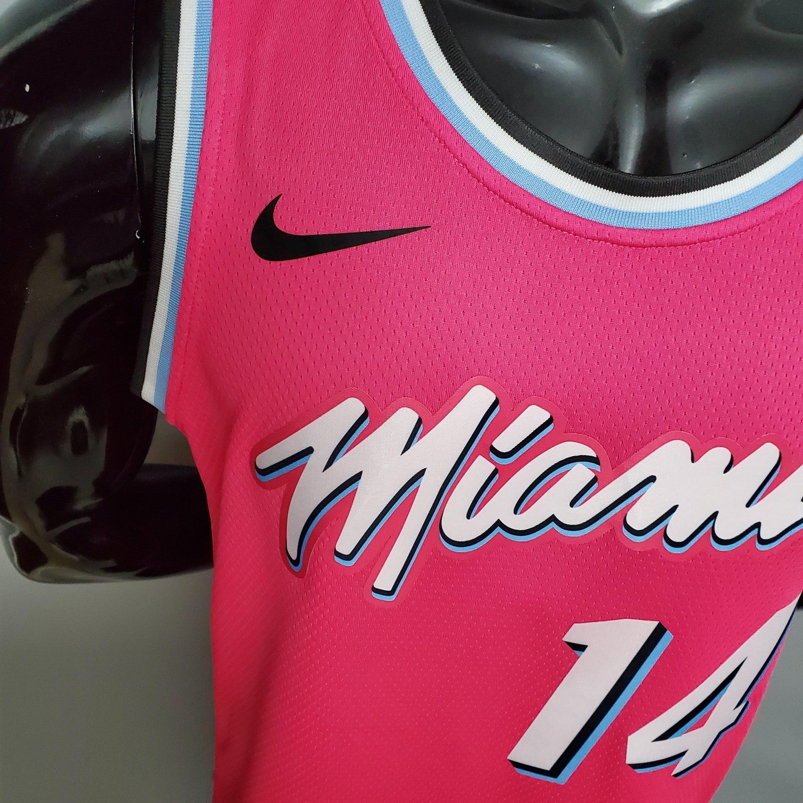 Herro#14 Miami Heat V Neck Pink Nba Jersey Nike Connect Recognition