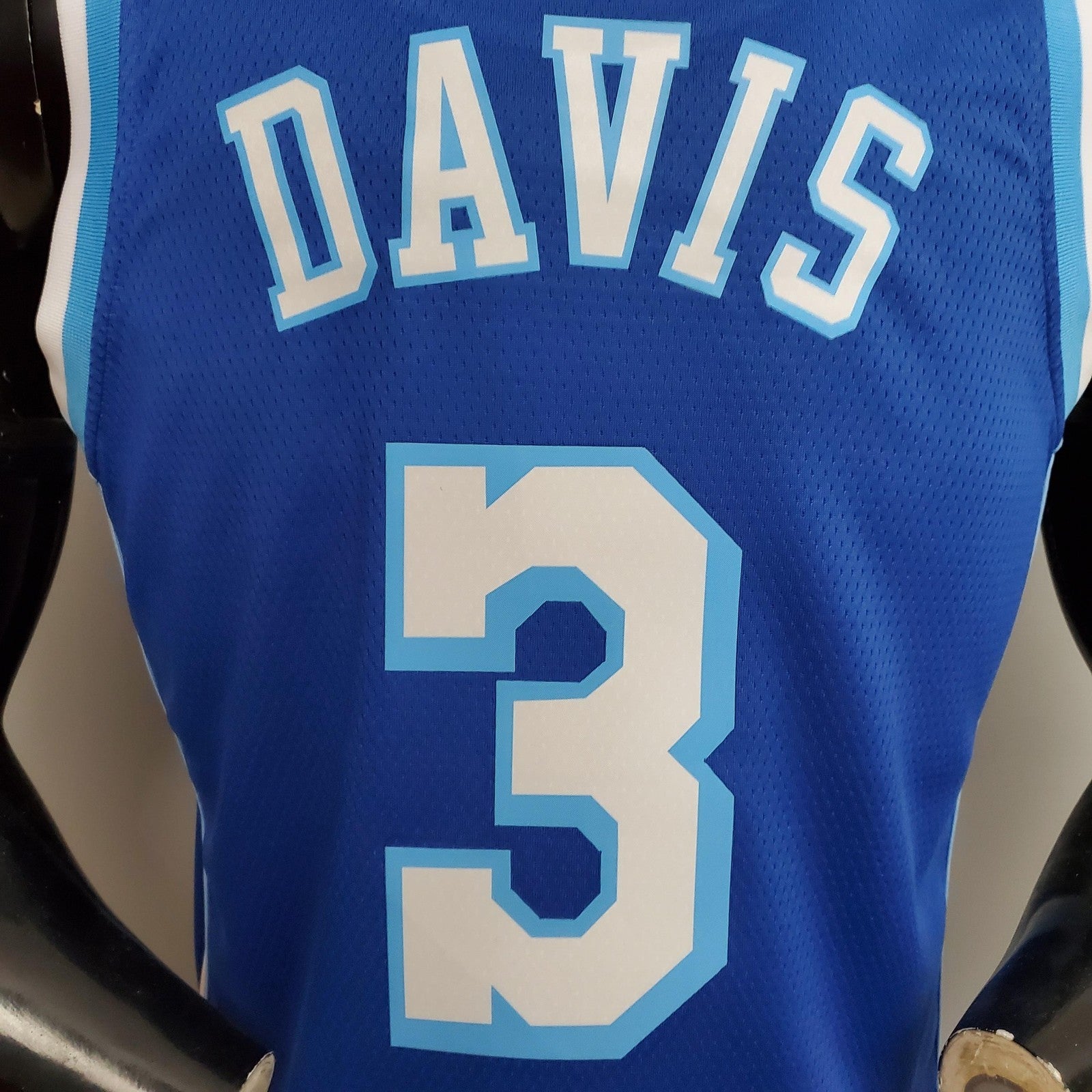 New Davis#3 Lakers Blue Nba Jersey Nike Connect Recognition