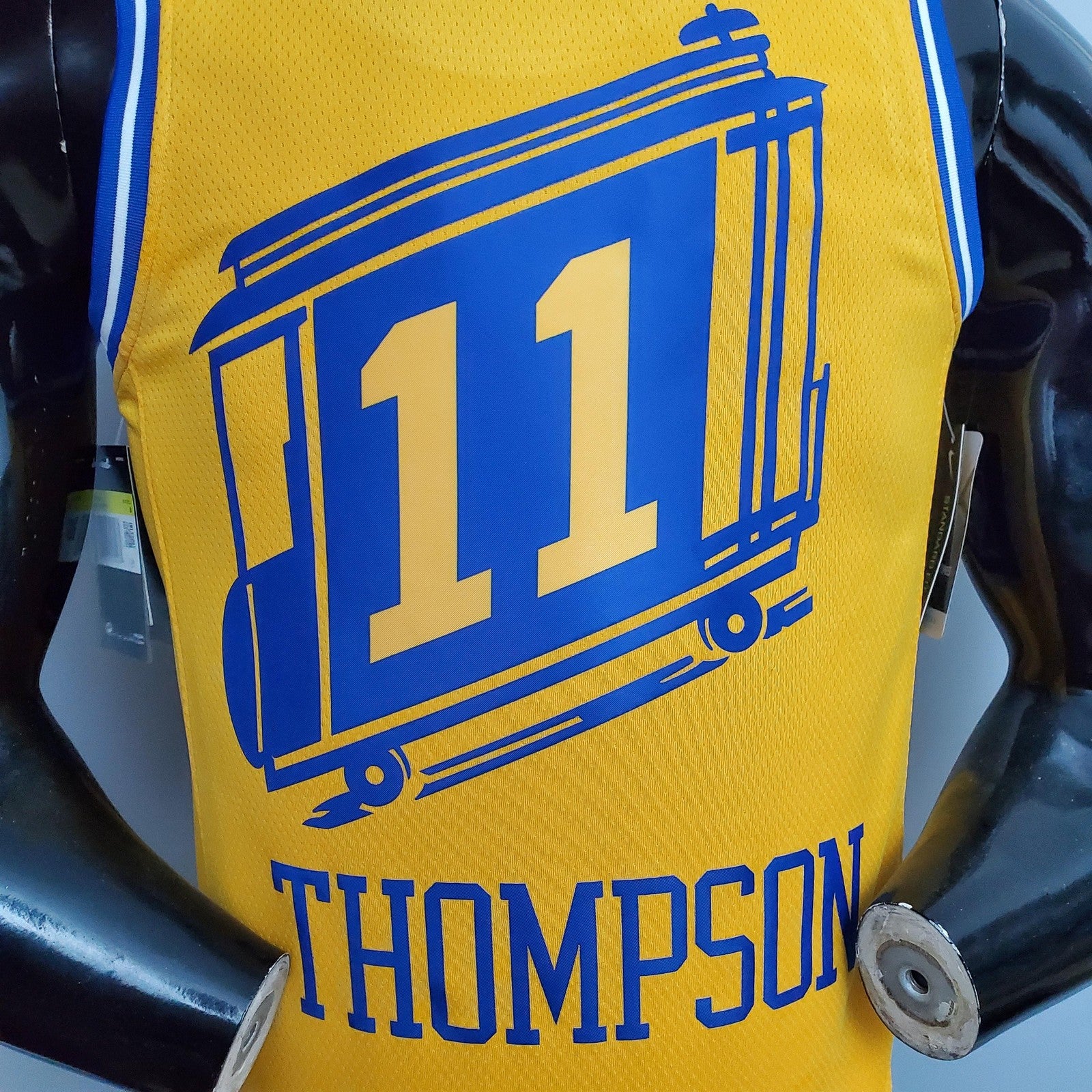 Tram Version Thompson#11 Golden State Warriors Yellow Nba Jersey
