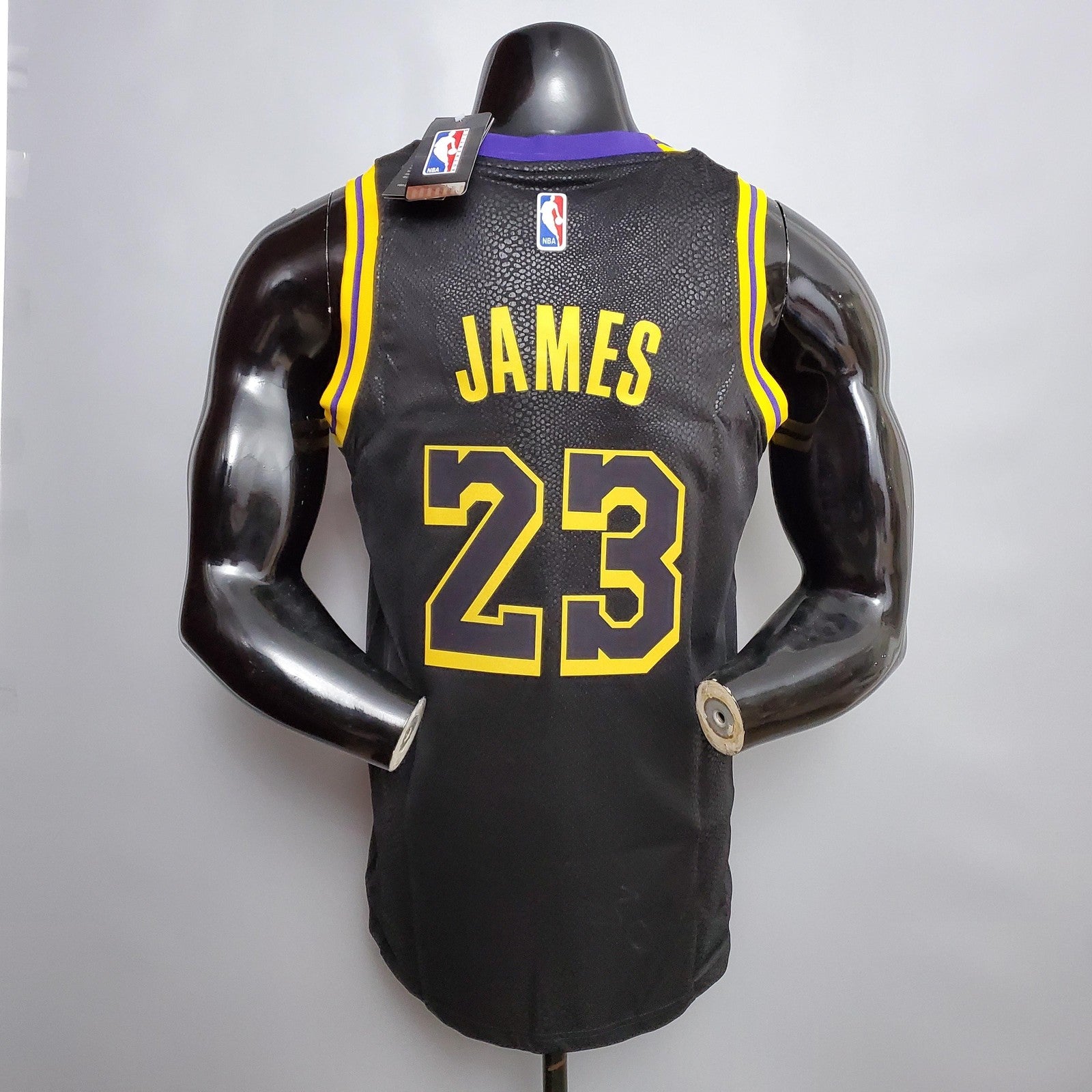 James #23 Los Angeles Los Angeles Lakers Black Nba Jersey Nike Connect Recognition
