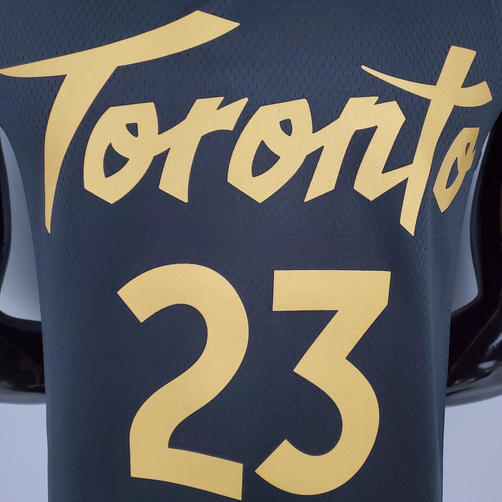 2021 Season Vanvleet#23 Raptors Black Gold Nba Jersey