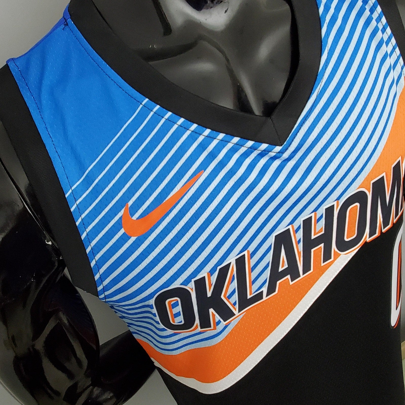 Thunder Westbrook #0 City Edition Black Nba Jersey