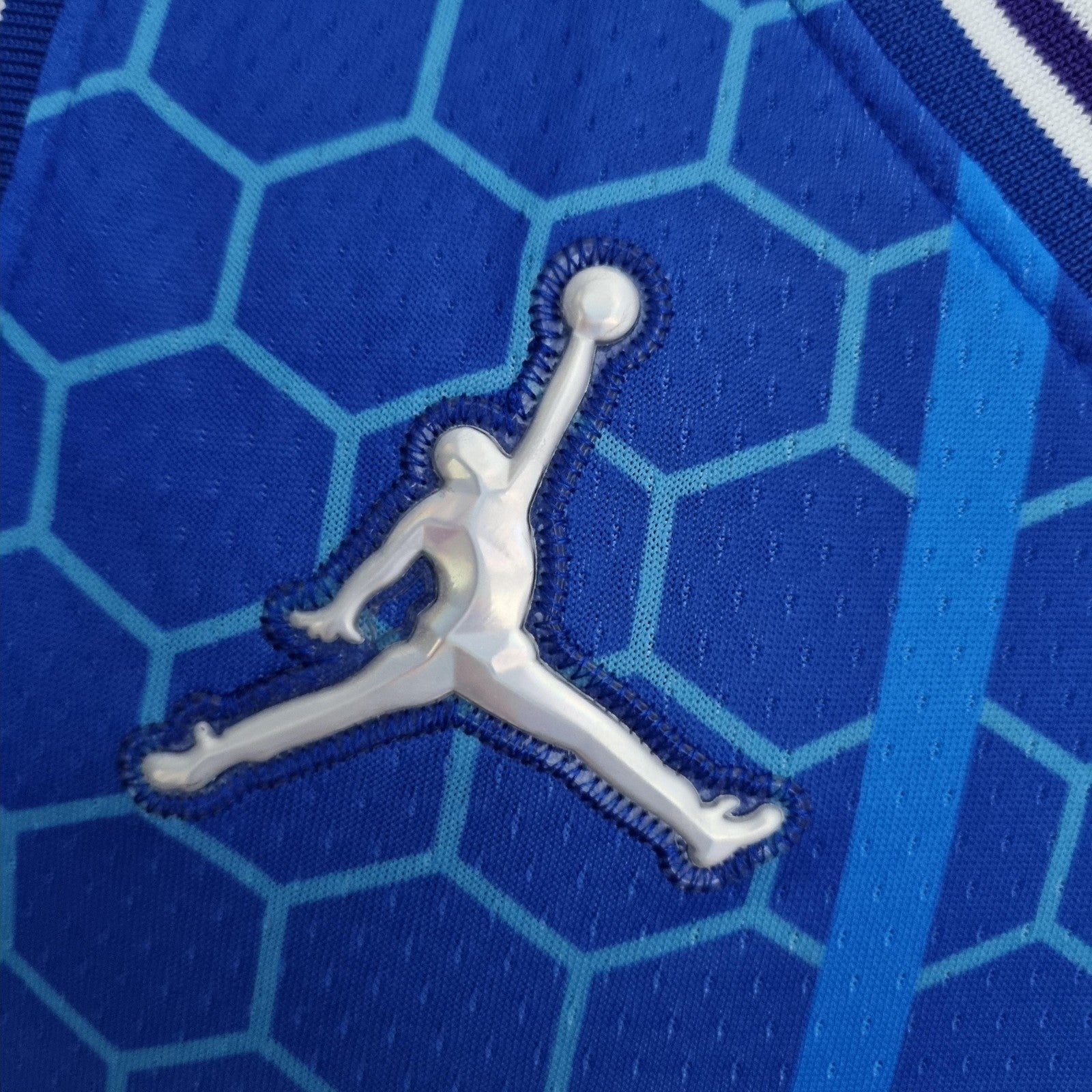 2022 Ball#1 Charlotte Hornets City Edition Blue Nba Jersey