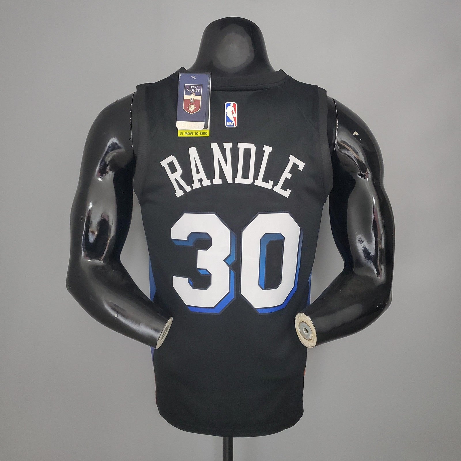 2021 Randle#30 Knicks City Edition Black Nba Jersey