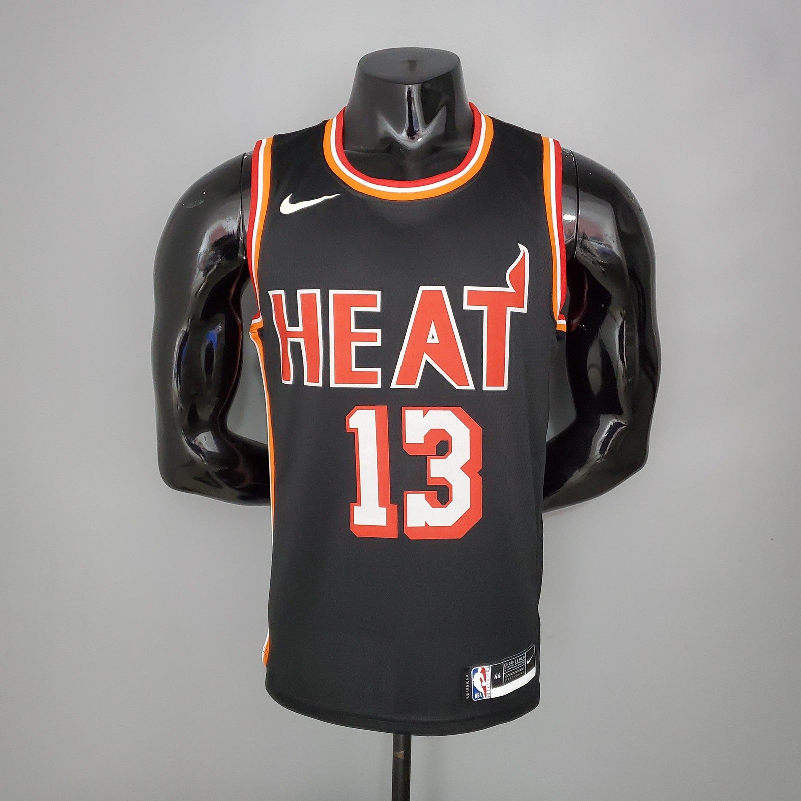 2018 Adebayo#13 Heat Retro Night Black Nba Jersey