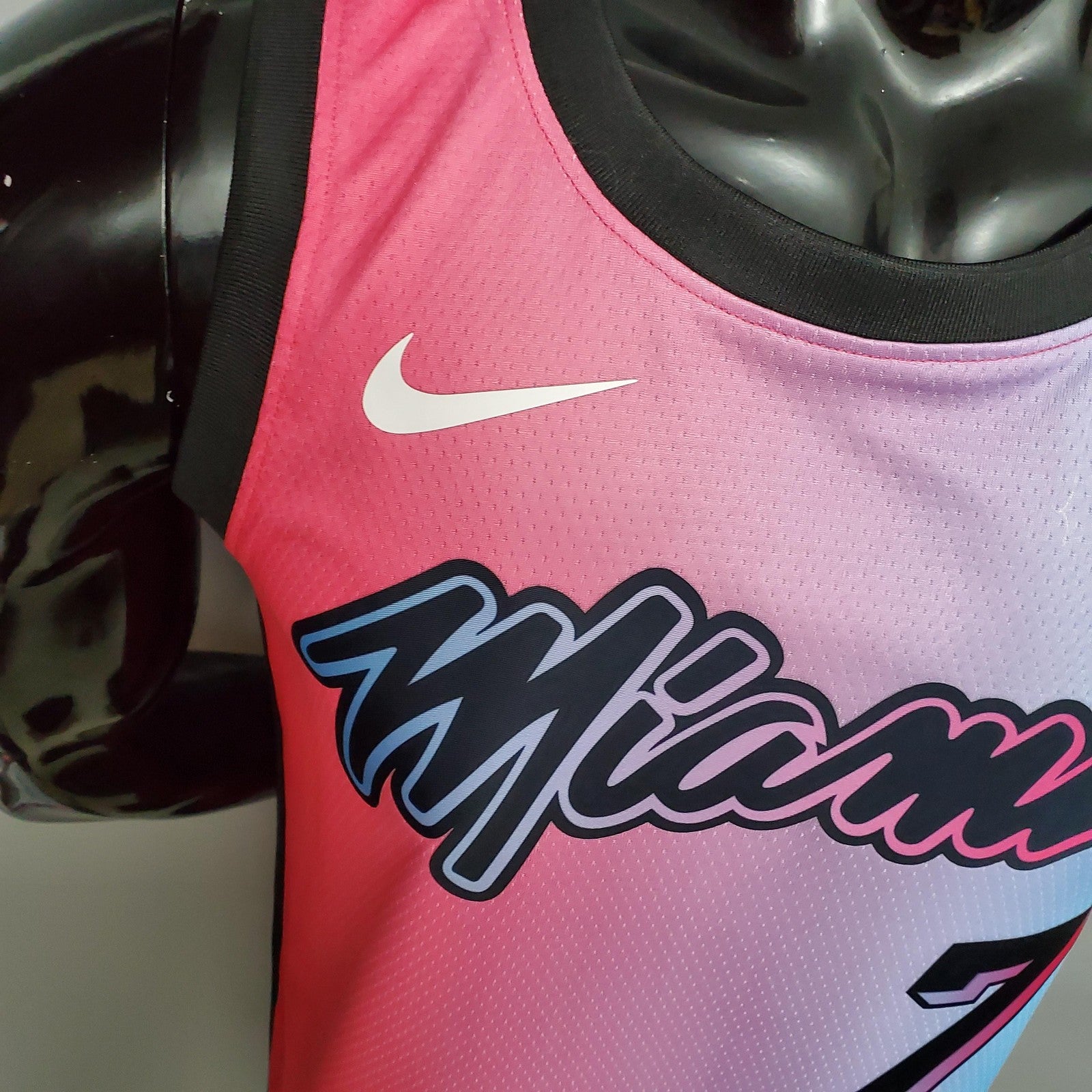 New Miami Heat Dragic#7 City Edition Pink Blue Gradient Color (support Customization)