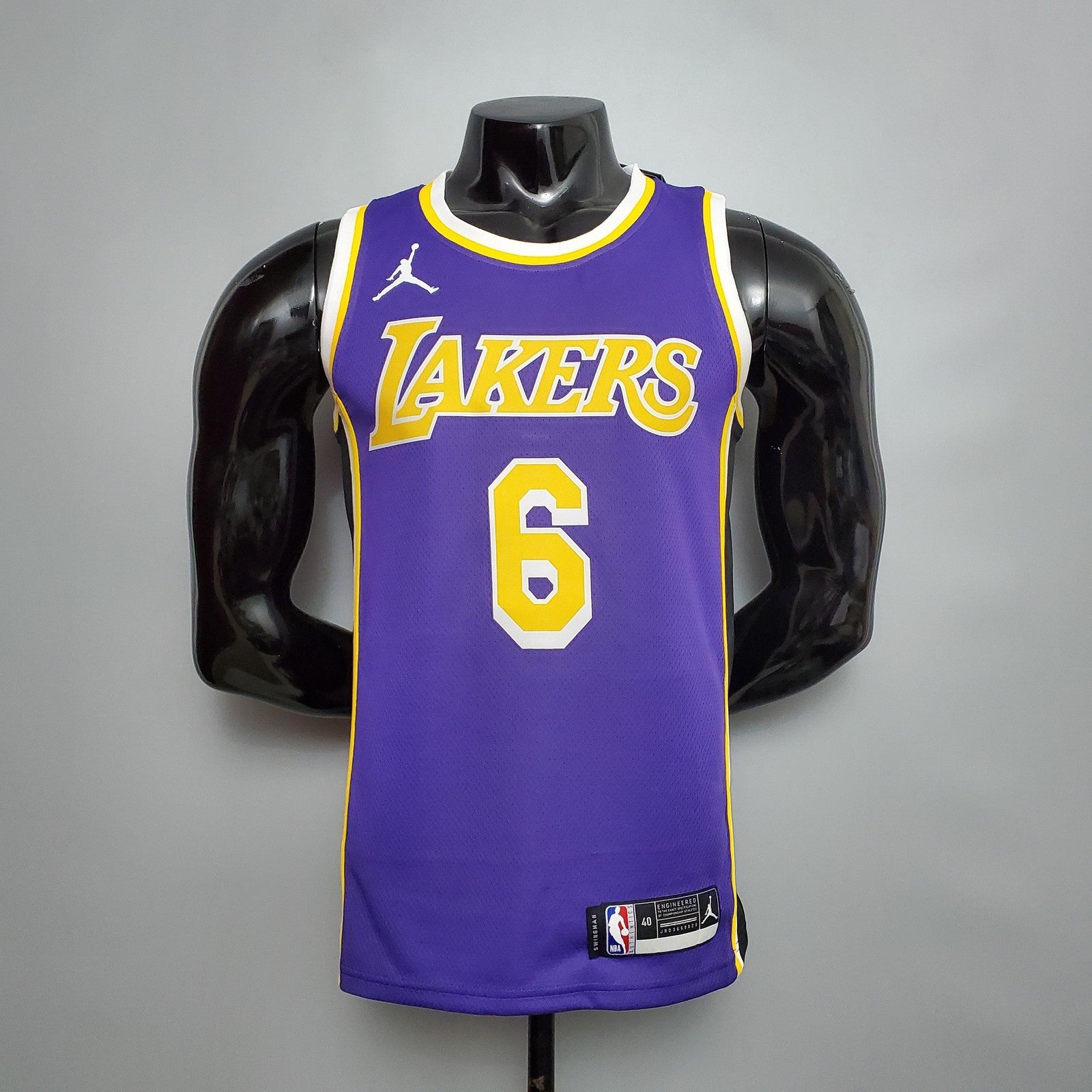 New Lakers Jordan Davis#3 Theme Purple Round Neck 2