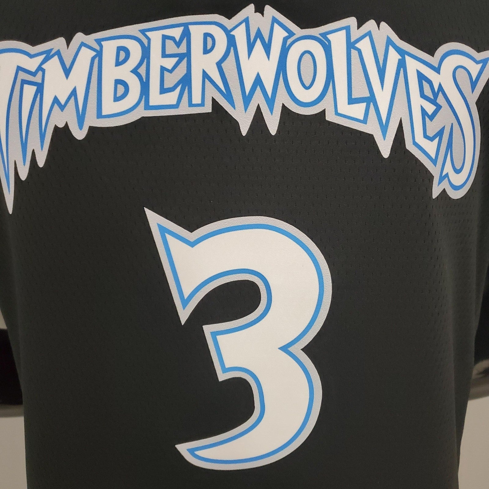 Marbury#3 2018 Retro Timberwolves Black Nba Jersey