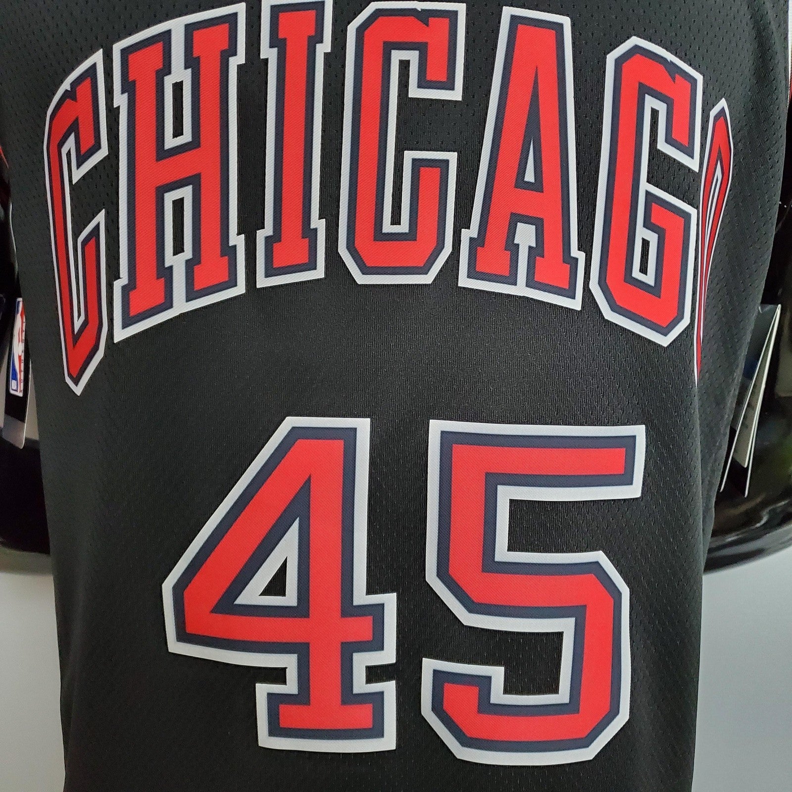 Jdrdan#45 Chicago Bulls Black Nba Jersey Nike Connect Recognition