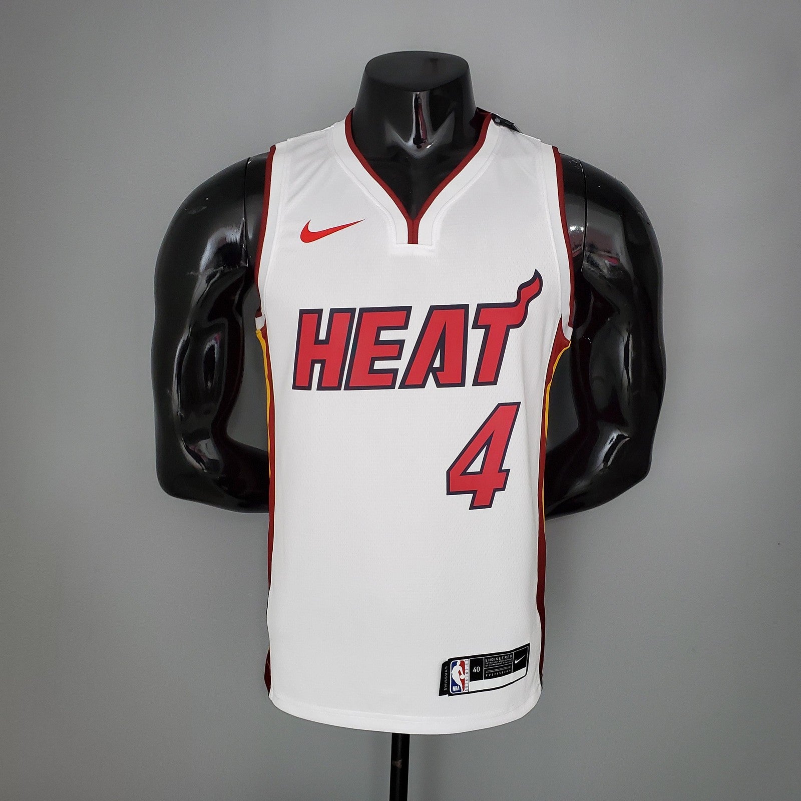 Miami Heat Oladipo#4 White Nba Jersey