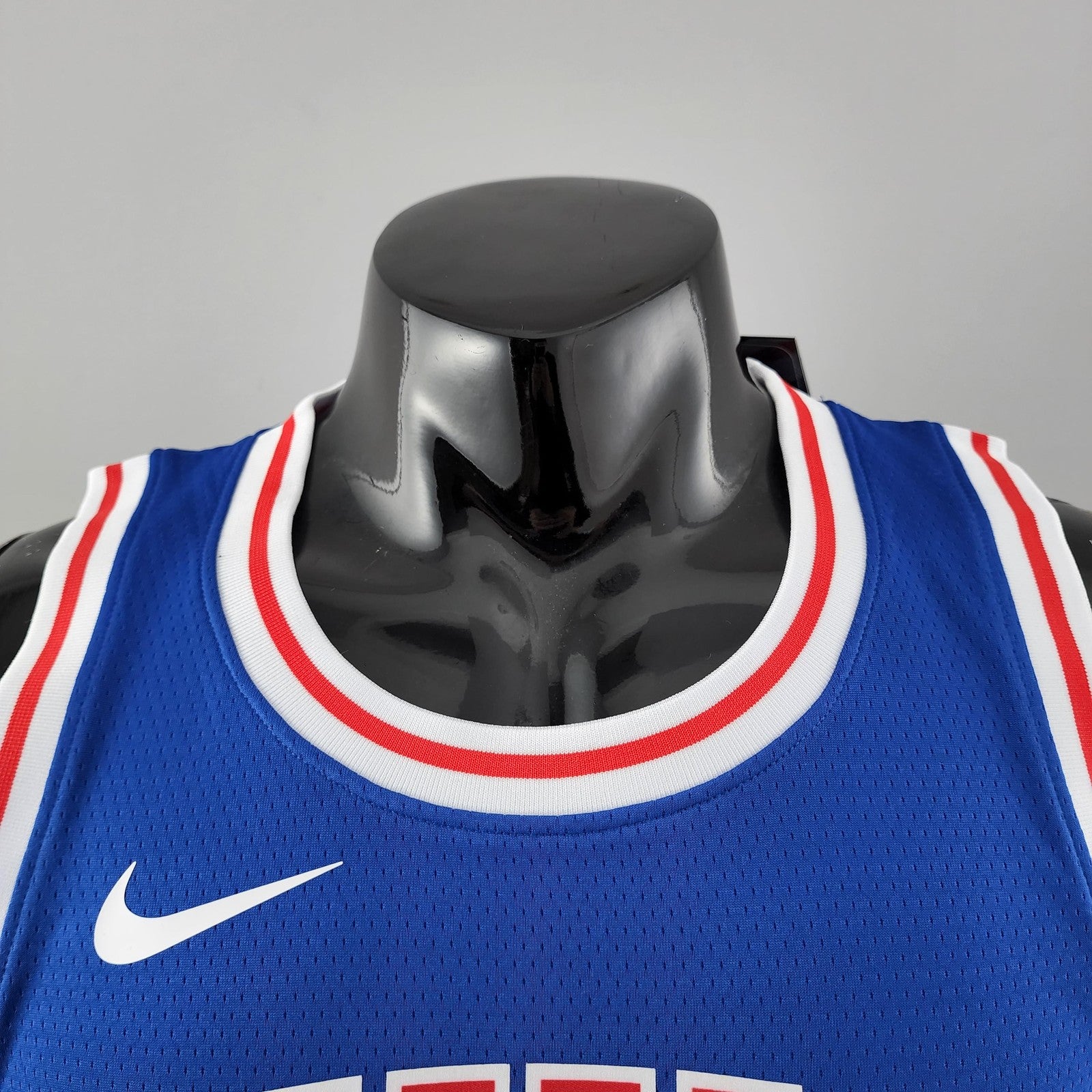 Retro Philadelphia 76ers Iverson #3 Crew Neck Blue Nba Jersey