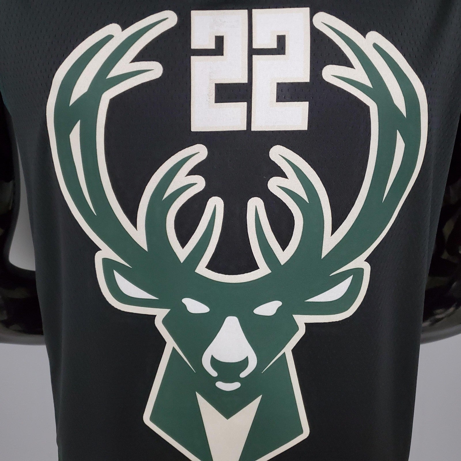 Middleton#22 Bucks Black Nba Jersey