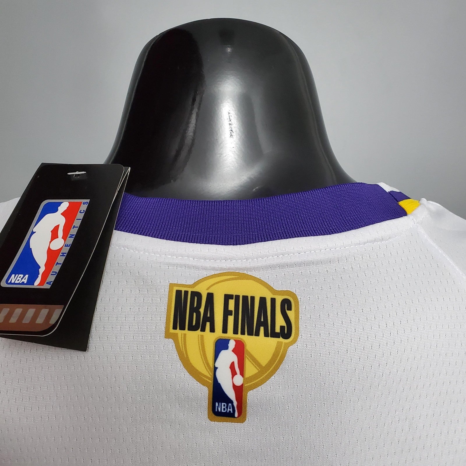 New Davis #3 Lakers Round Neck White Nba Jersey Nike Connect Recognition