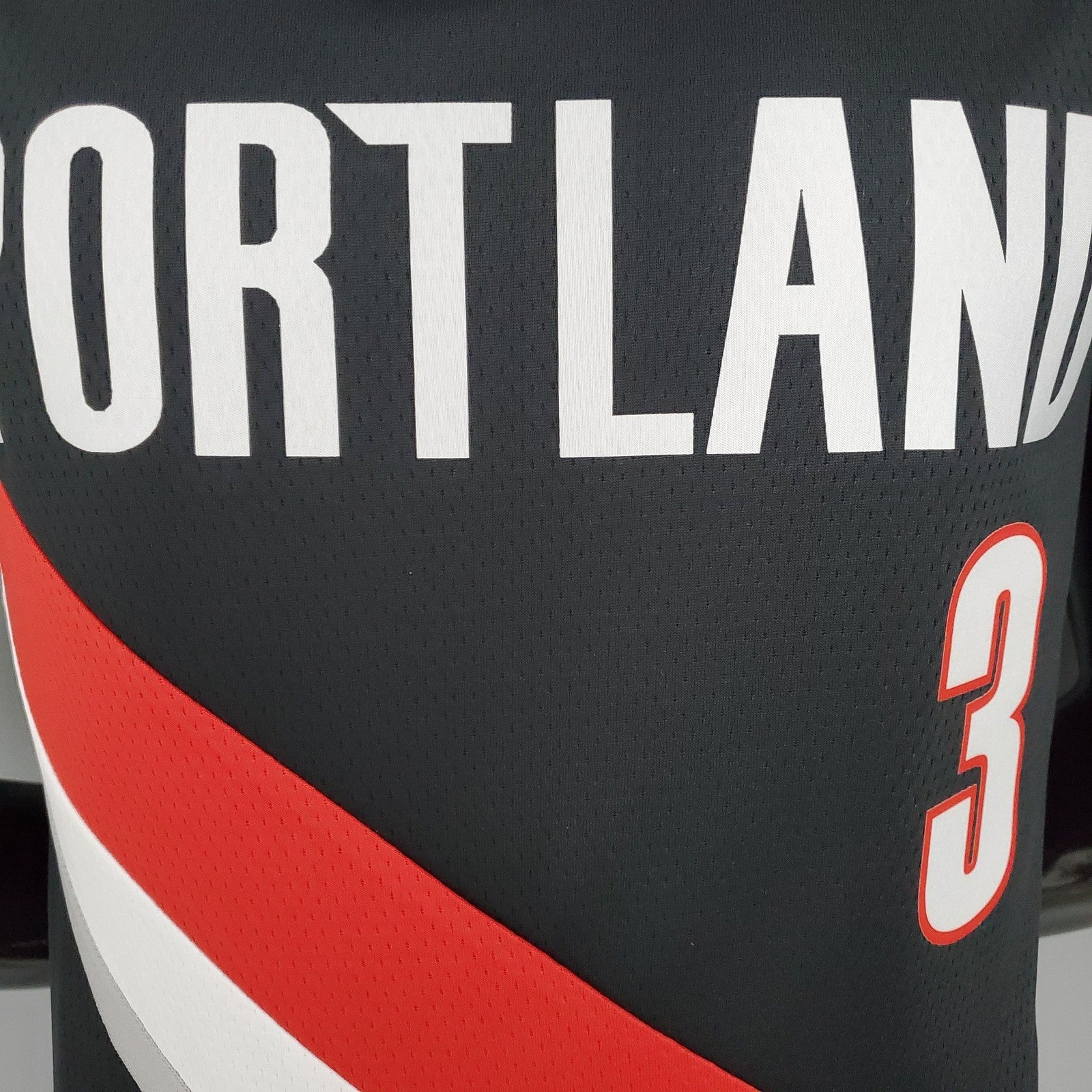 2021 Mccollum#3 Trail Blazers Home Black Nba Jersey