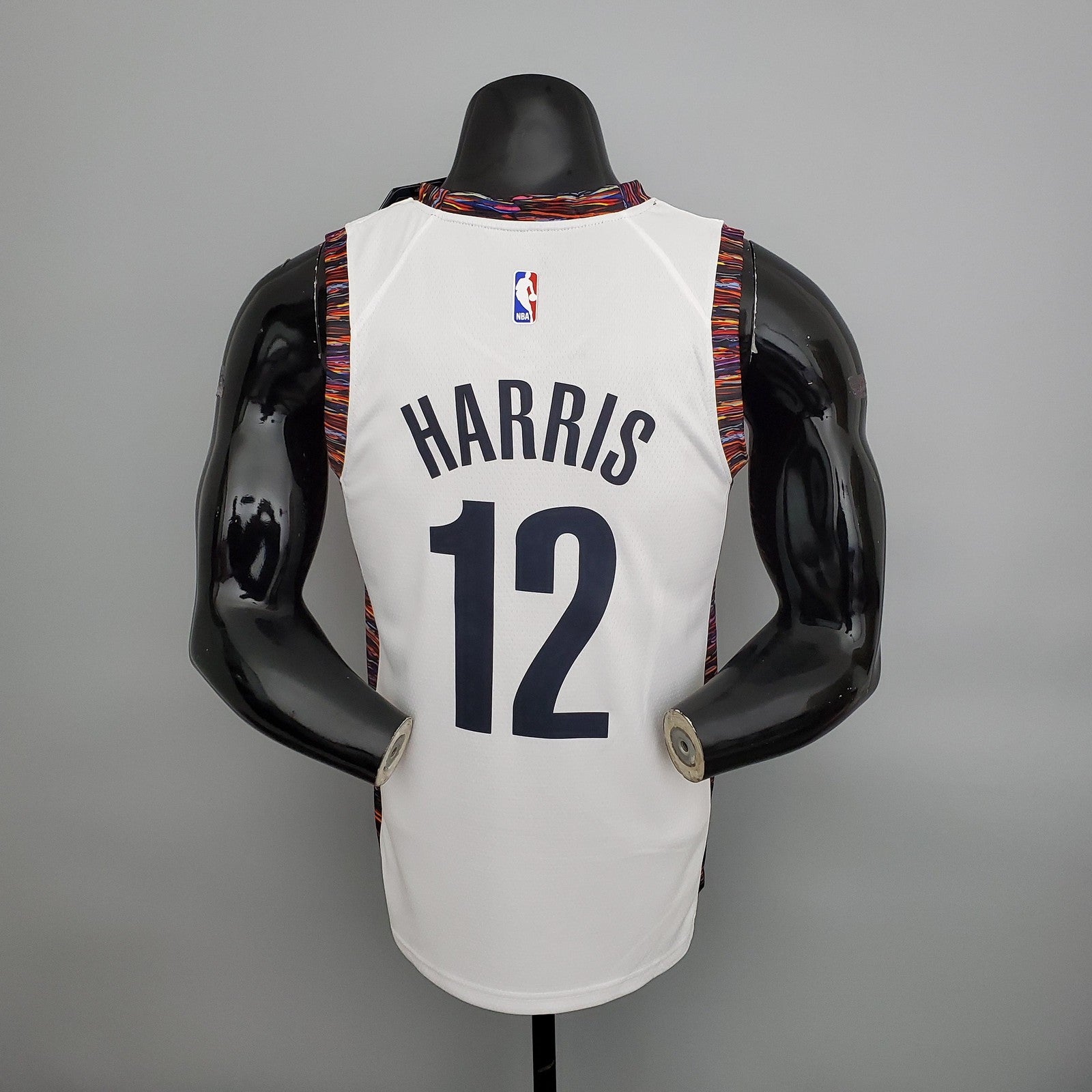 Harris#12 Brooklyn Nets City Version White Nba Jersey