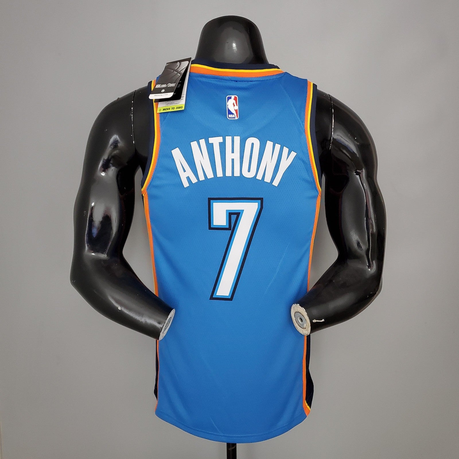 Anthony#7 Thunder Blue Nba Jersey