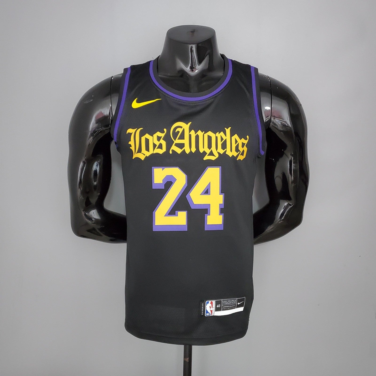 2021 Bryant#24 Los Angeles Lakers Black Latin Black Nba Jersey