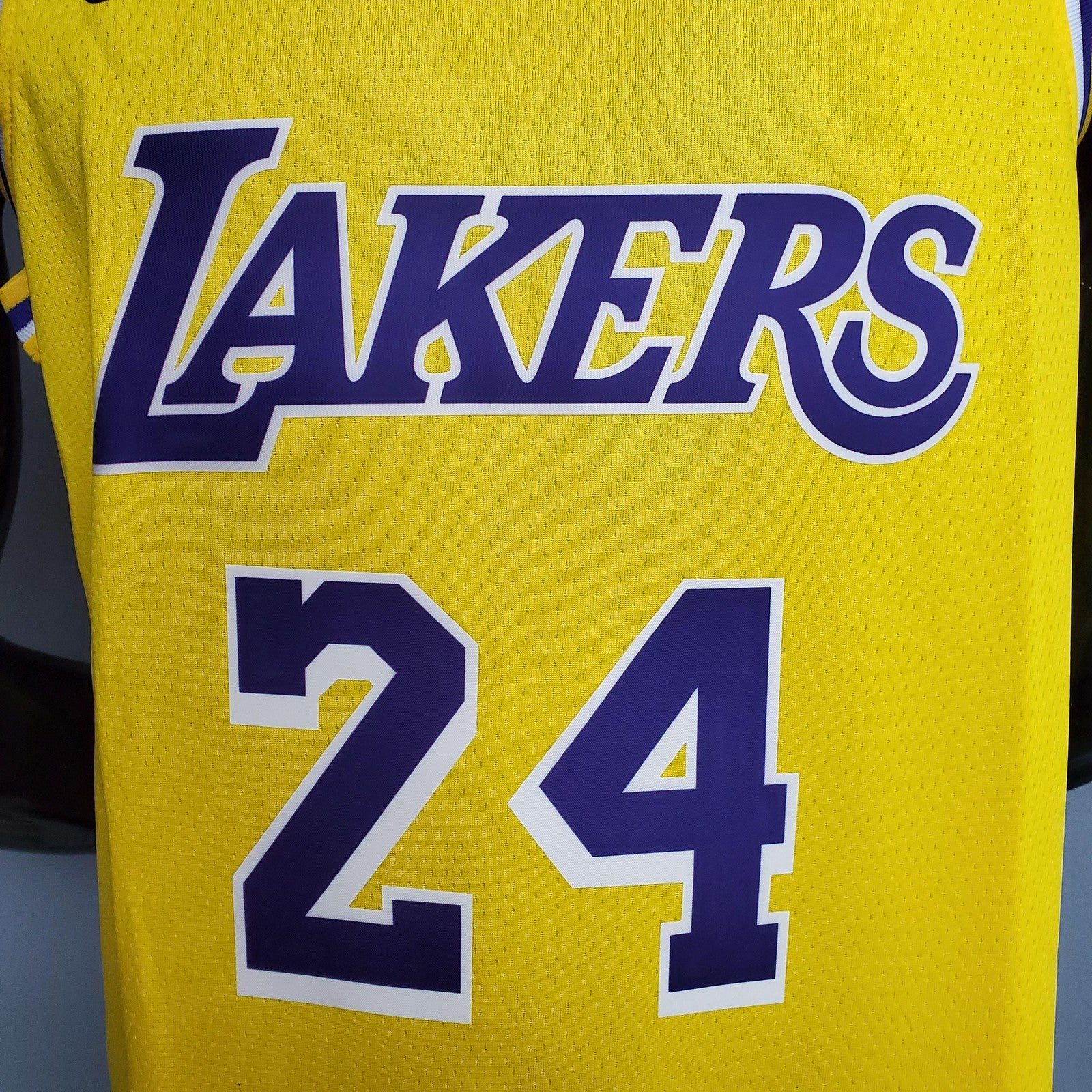 Bryant #24 Lakers Round Neck Yellow Nba Jersey Nike Connect Recognition