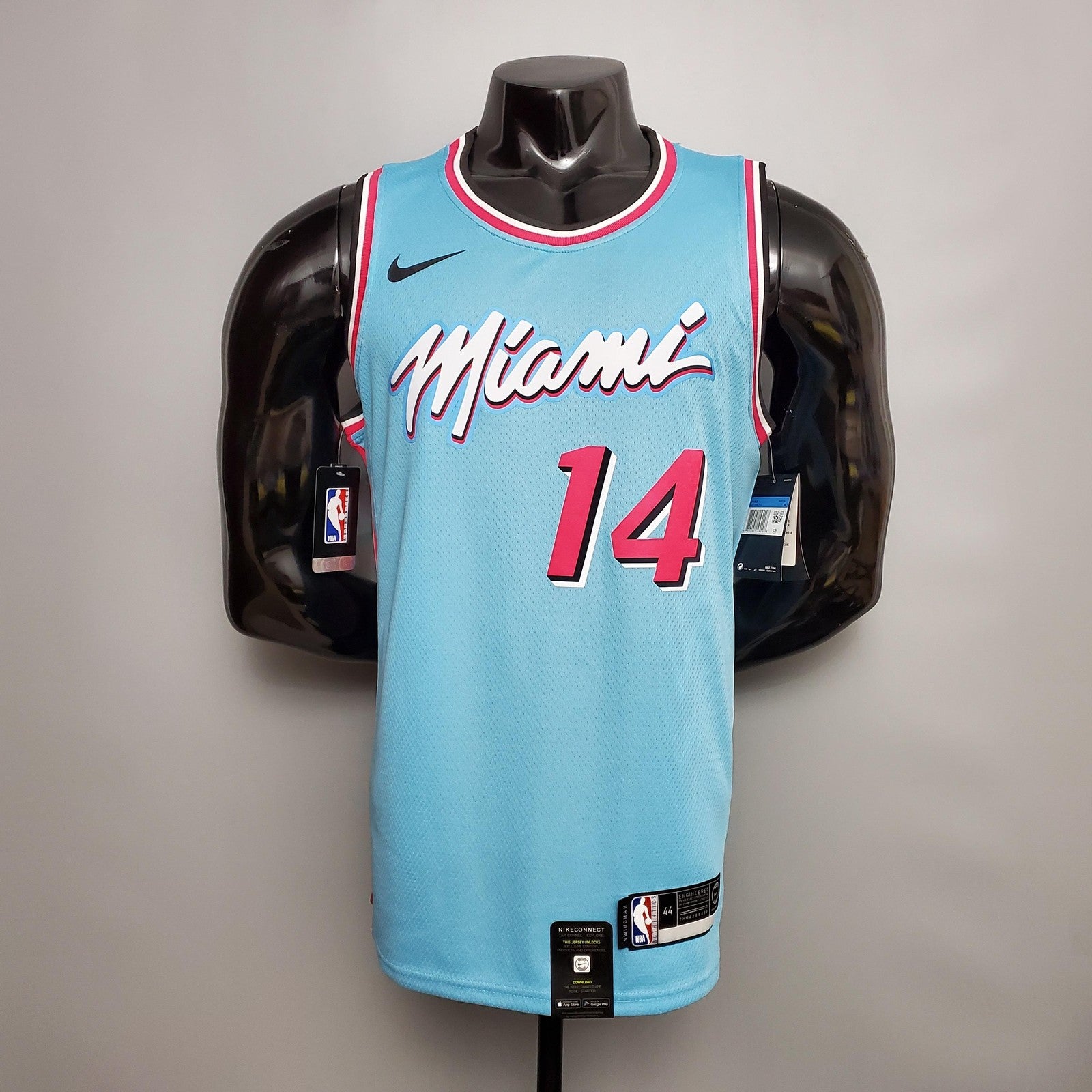 Herro#14 Miami Heat V Neck Blue Nba Jersey Nike Connect Recognition