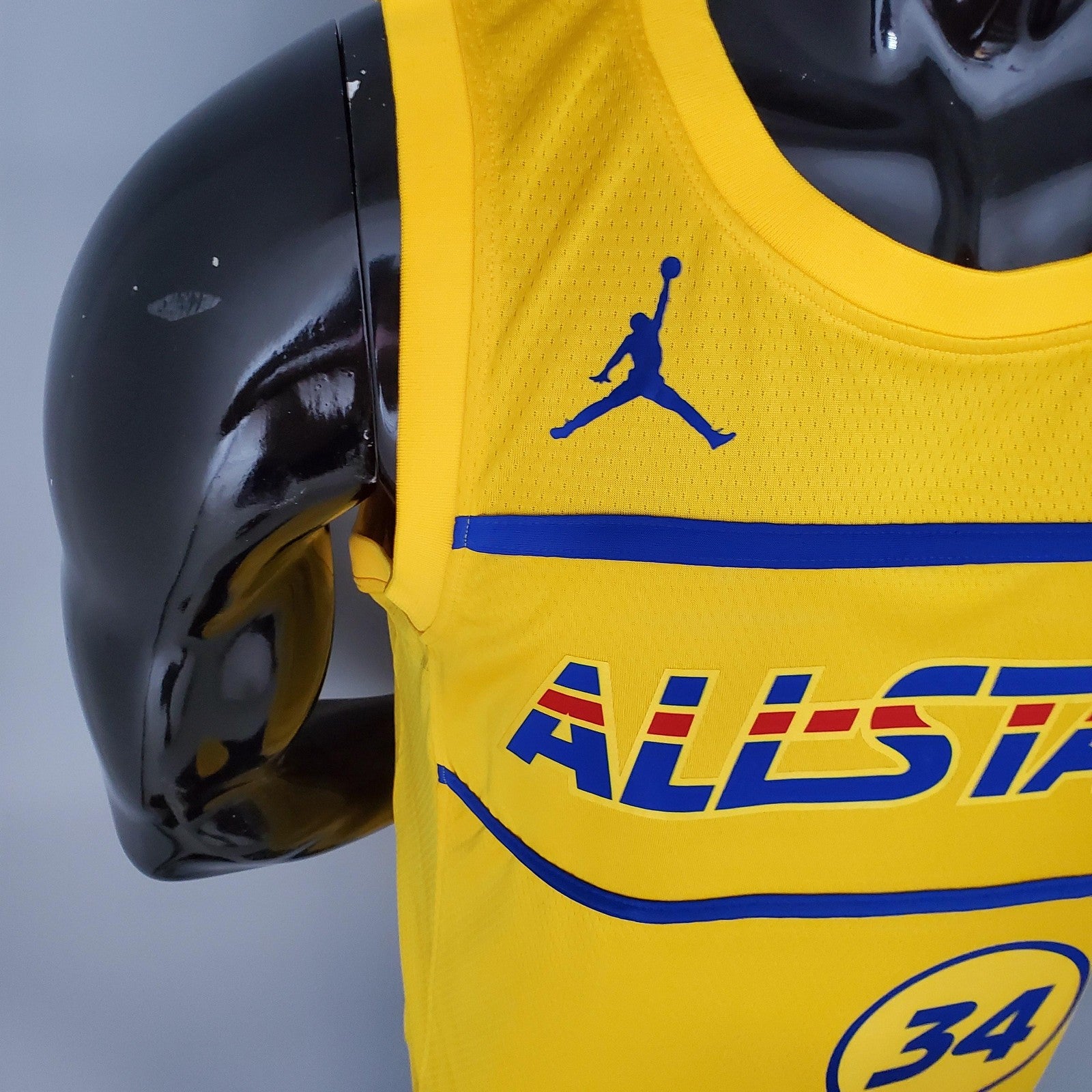 2021 Antetokounmpo#34 All Star Yellow Nba Jersey