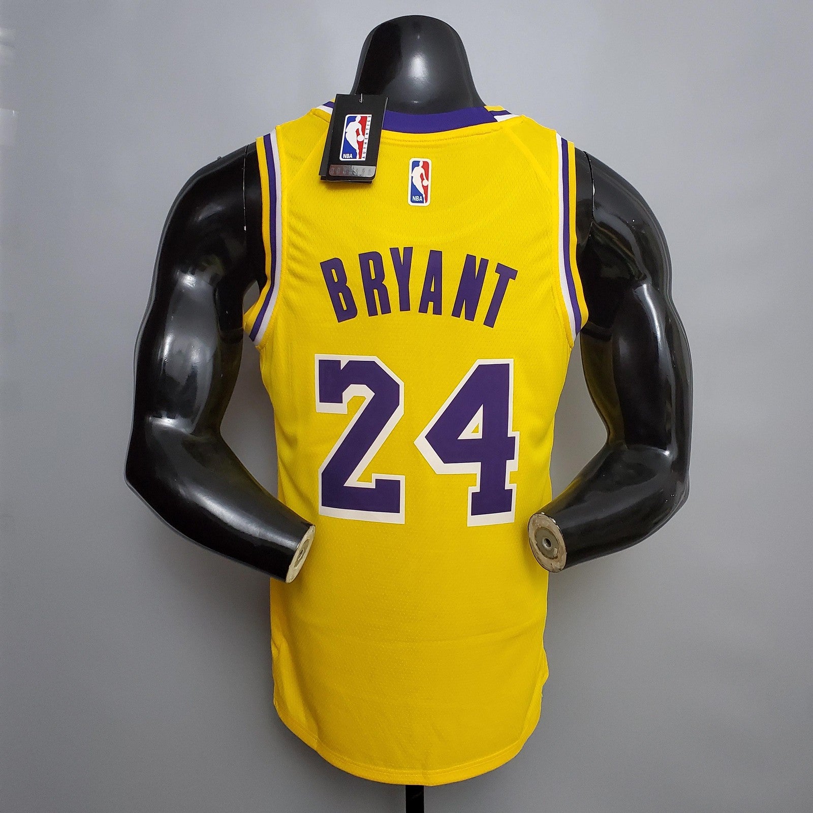 Bryant #24 Lakers Commemorative Edition Round Neck Yellow Nba Jersey Nike Connect Recogn