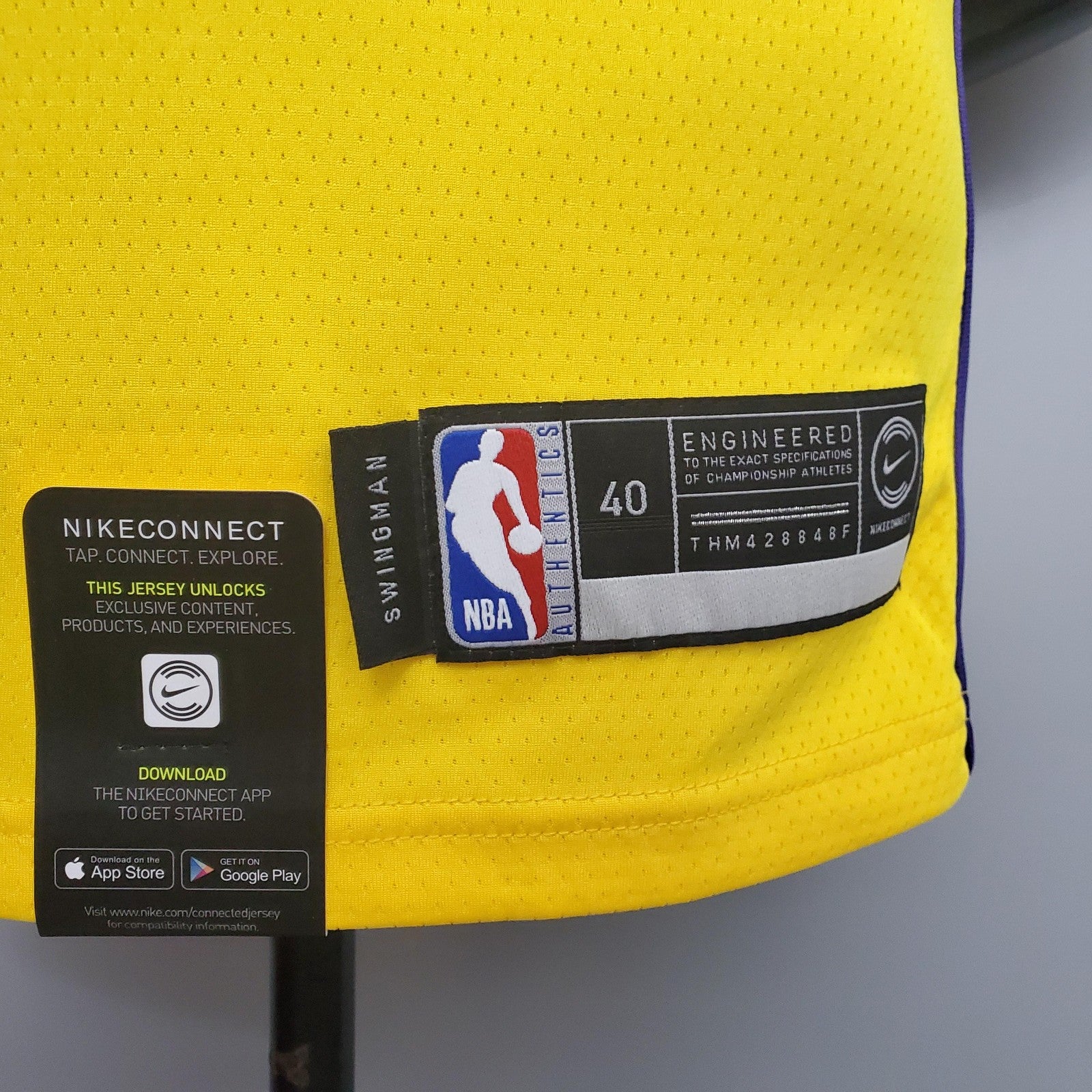 James #6 Los Angeles Lake V Neck City Edition Yellow Nba Jersey Nike Connect Recognition