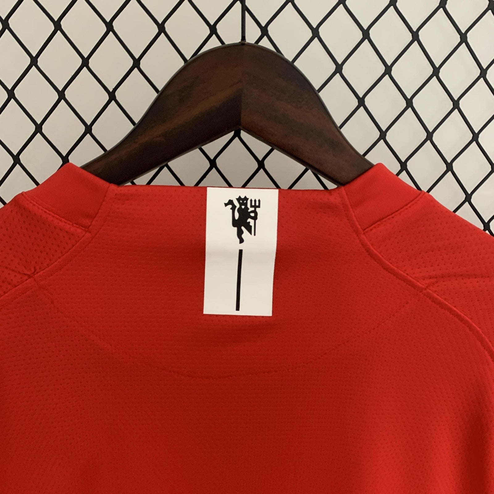 Retro Long Sleeve M U Champions League Version Home