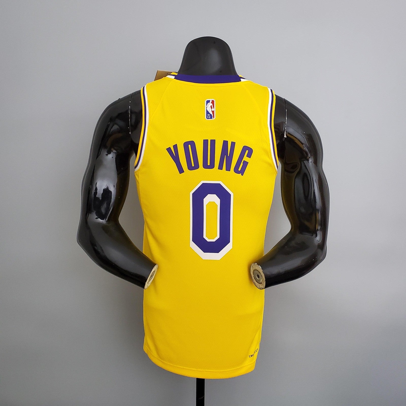 75th Anniversary Lakers Yellow Nba Jersey