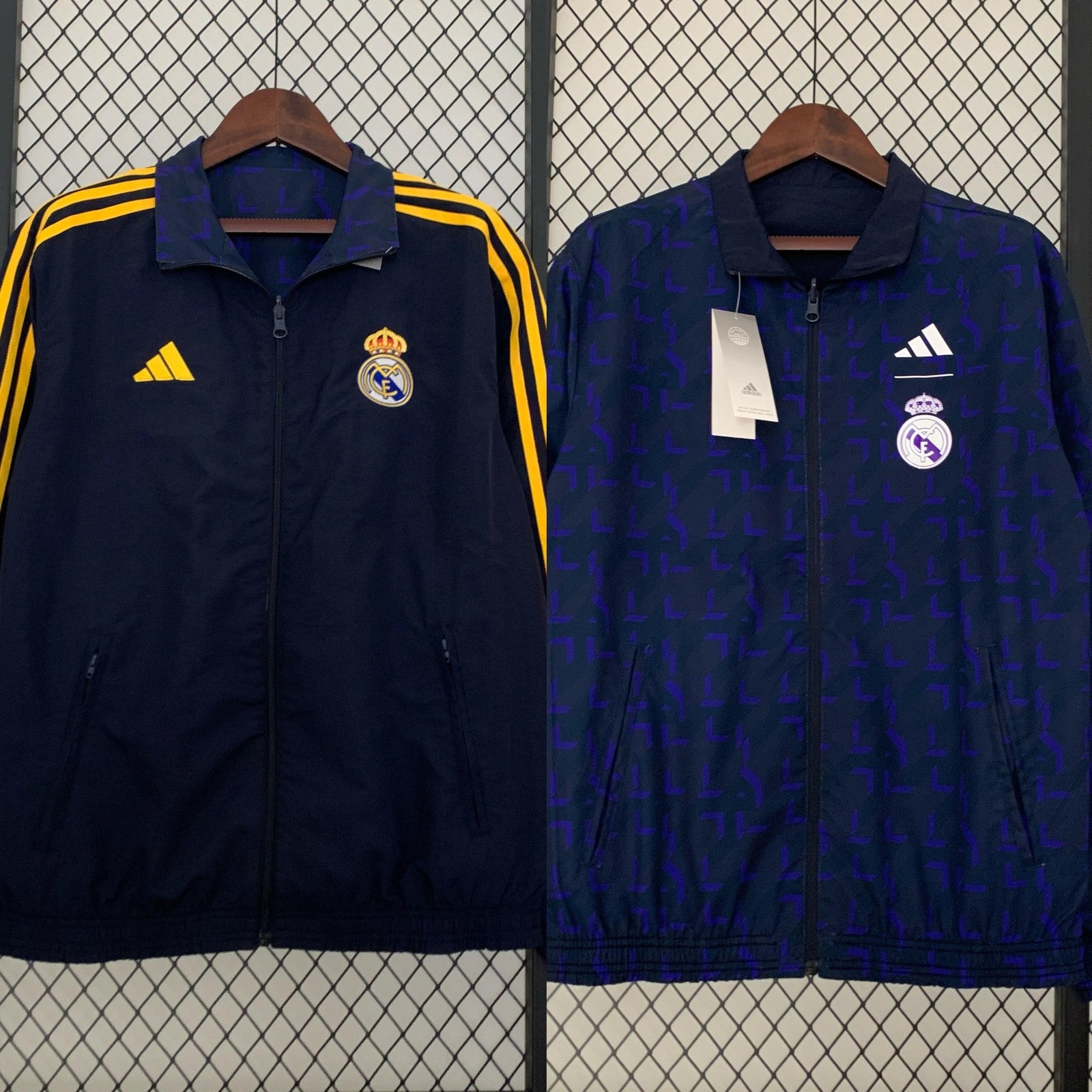 23 24 Real Madrid Trench Coat Reversible 4