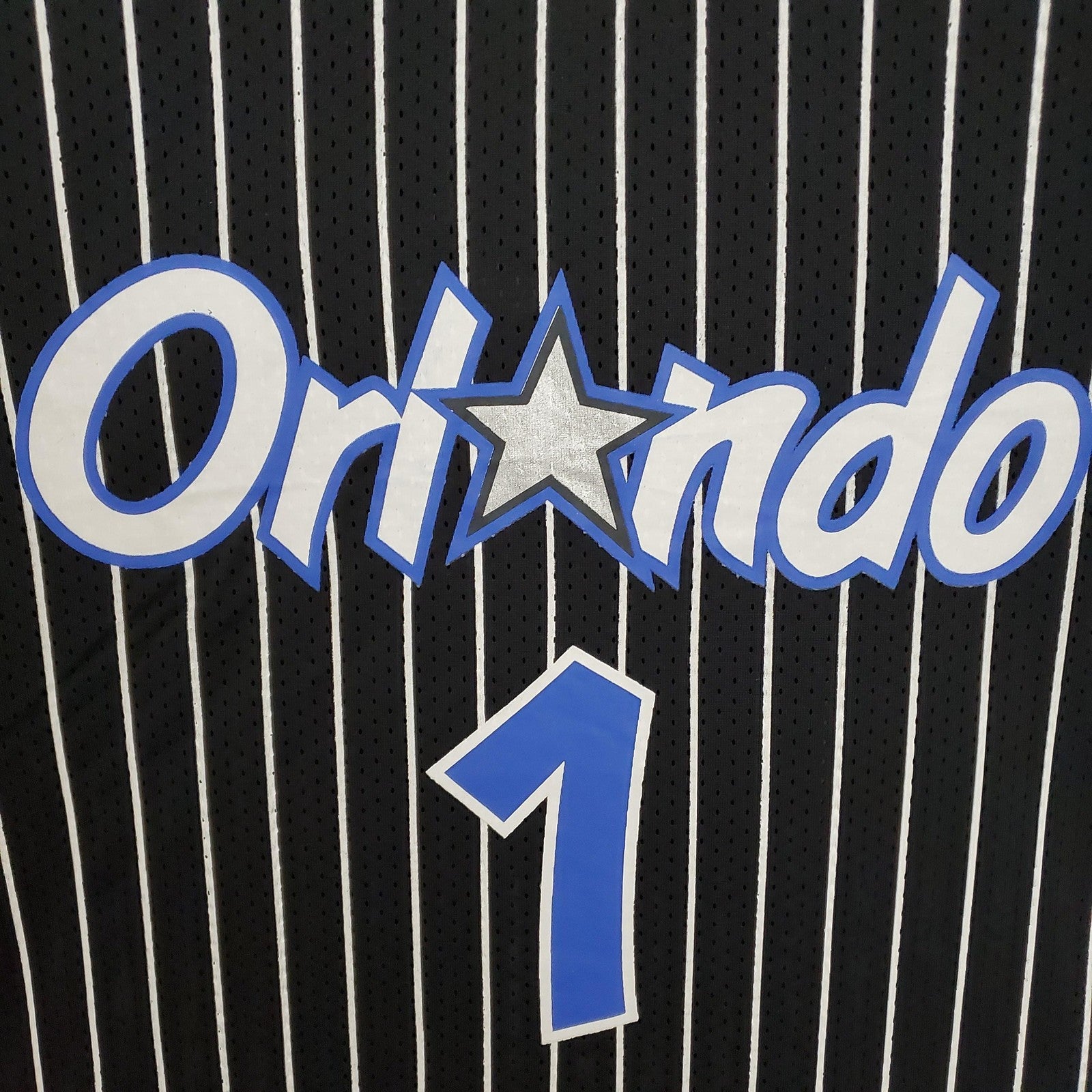 Mitchellness Magic Black No 1 Mcgrady Retro Mesh Short Sleeve