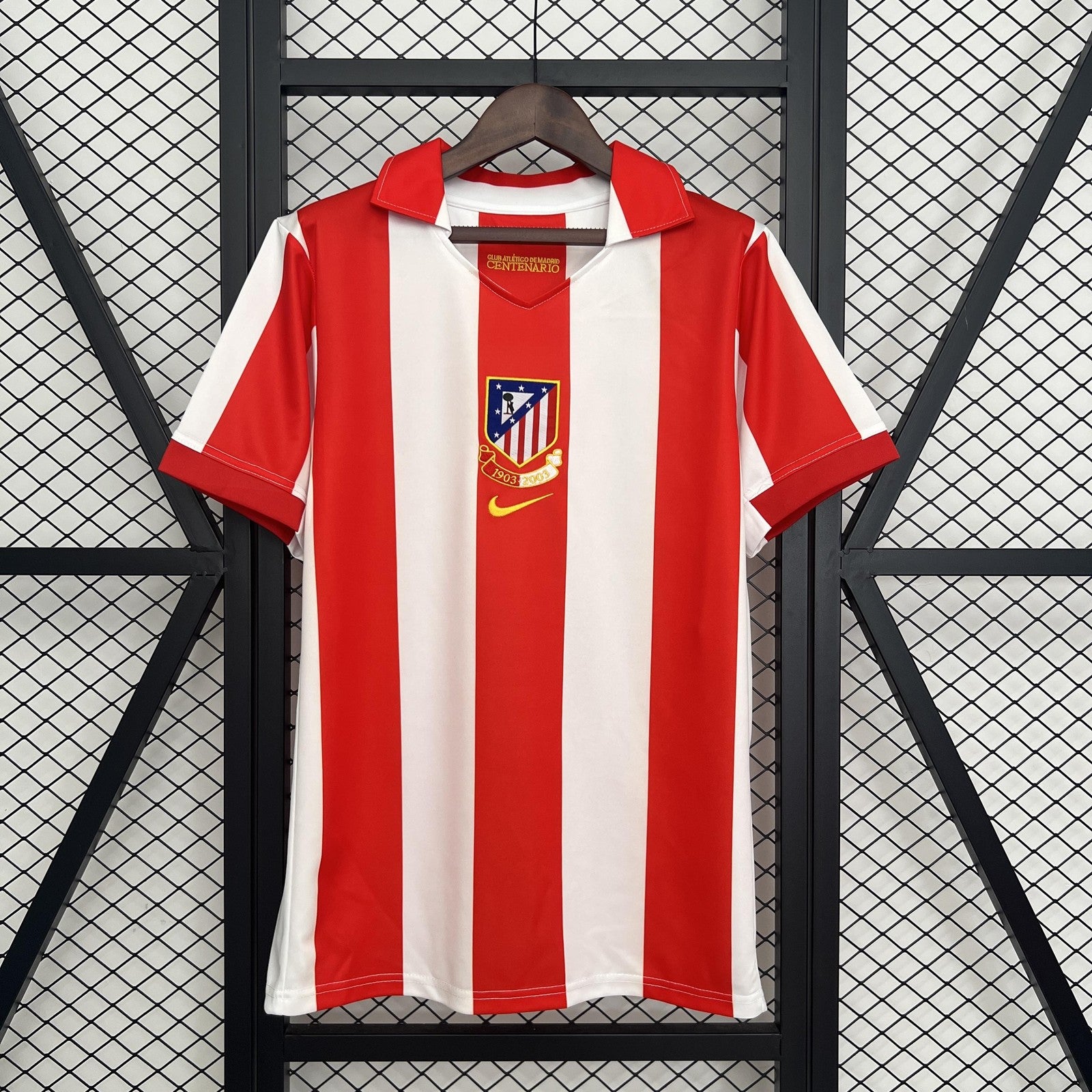 Retro Atletico Madrid Centenary Home Stadium