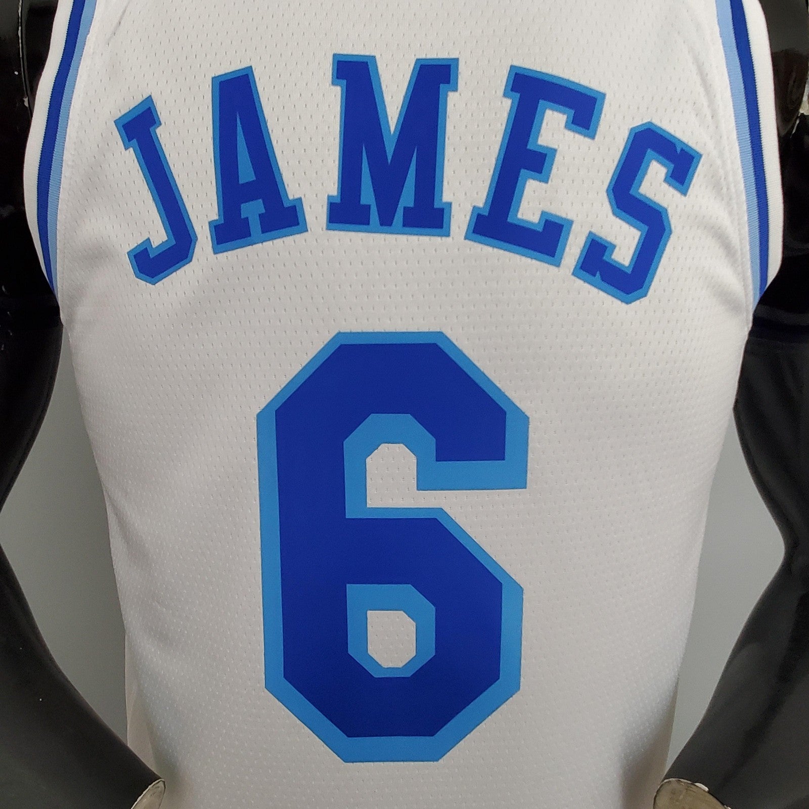 Los Angeles Lakers James#6 Latin Night (high Head) White Nba Jersey