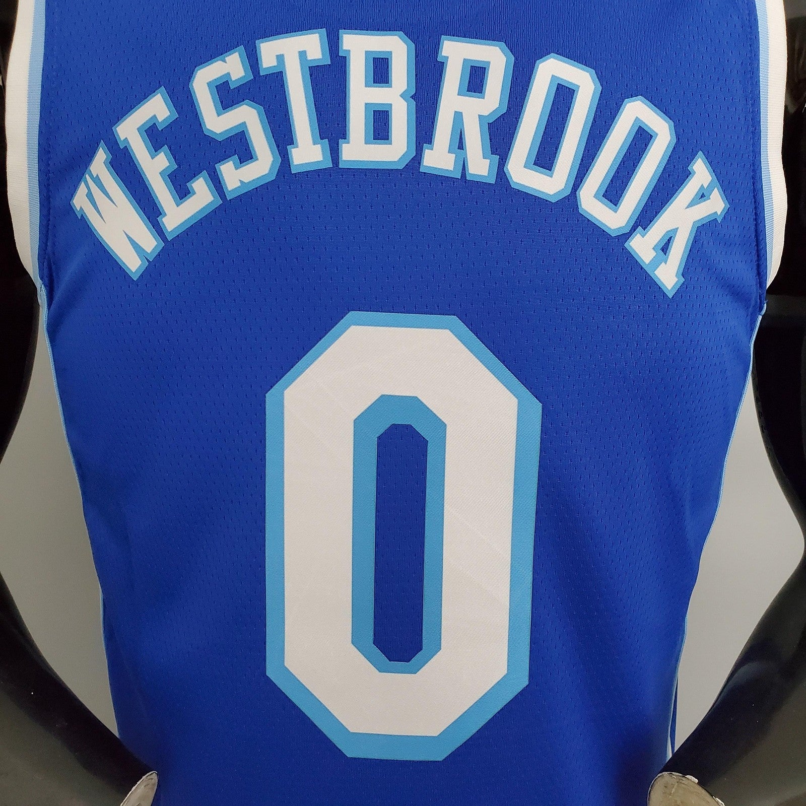 Los Angeles Lakers Westbrook#0 Latin Night (high Head) Blue Nba Jersey