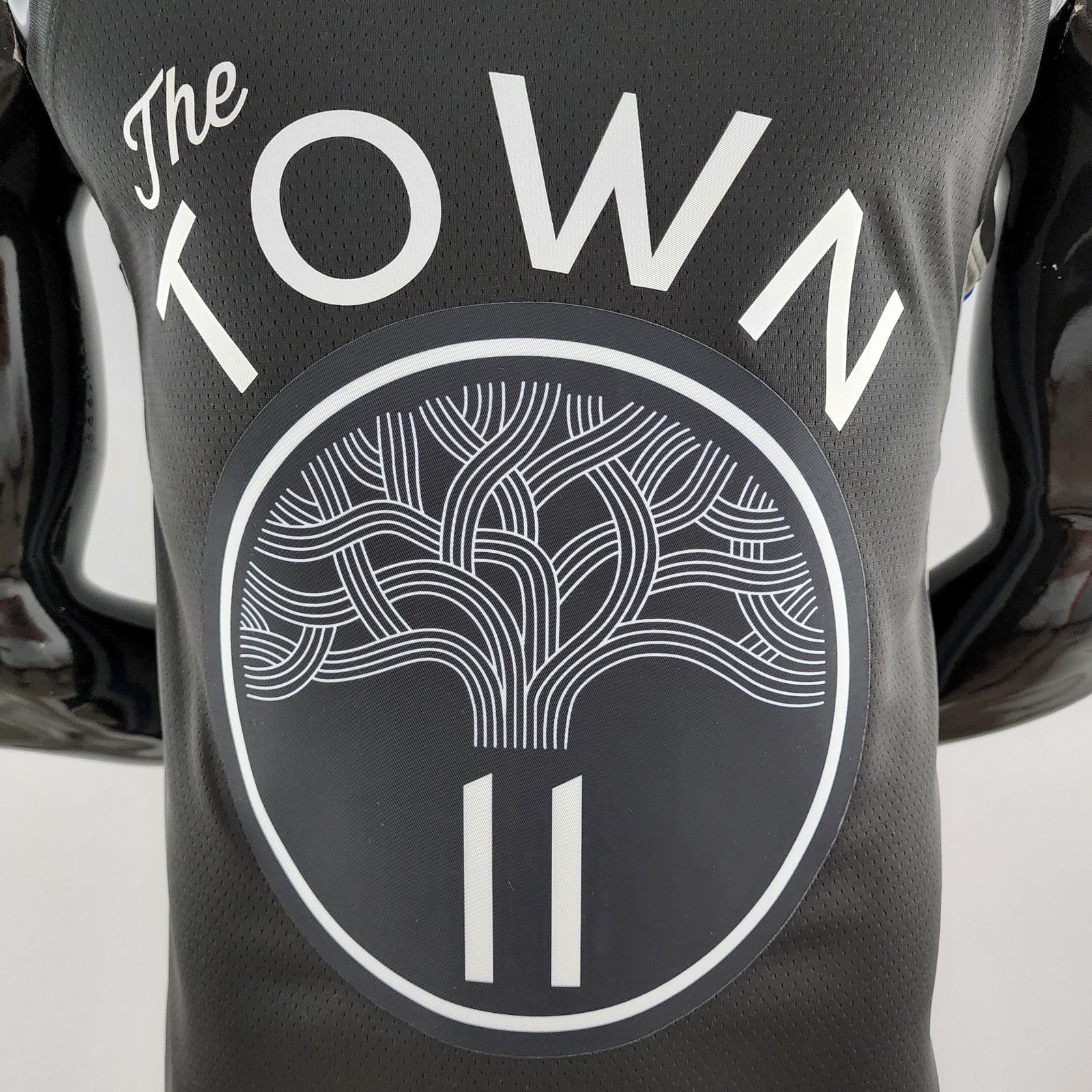 2020 Thompson #11 Warriors City Edition Black &amp; Grey Nba Jersey