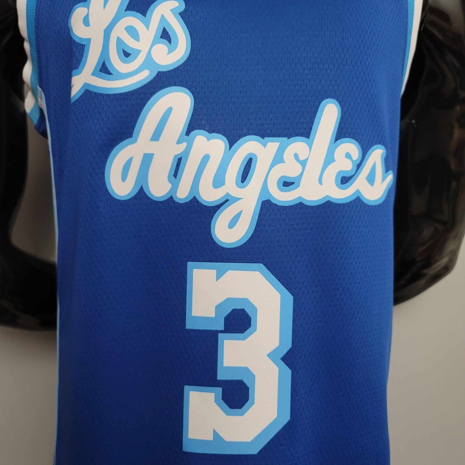 Retro Night Davis #3 Los Angeles Lakers Blue Nba Jersey Nike Connect Recognition