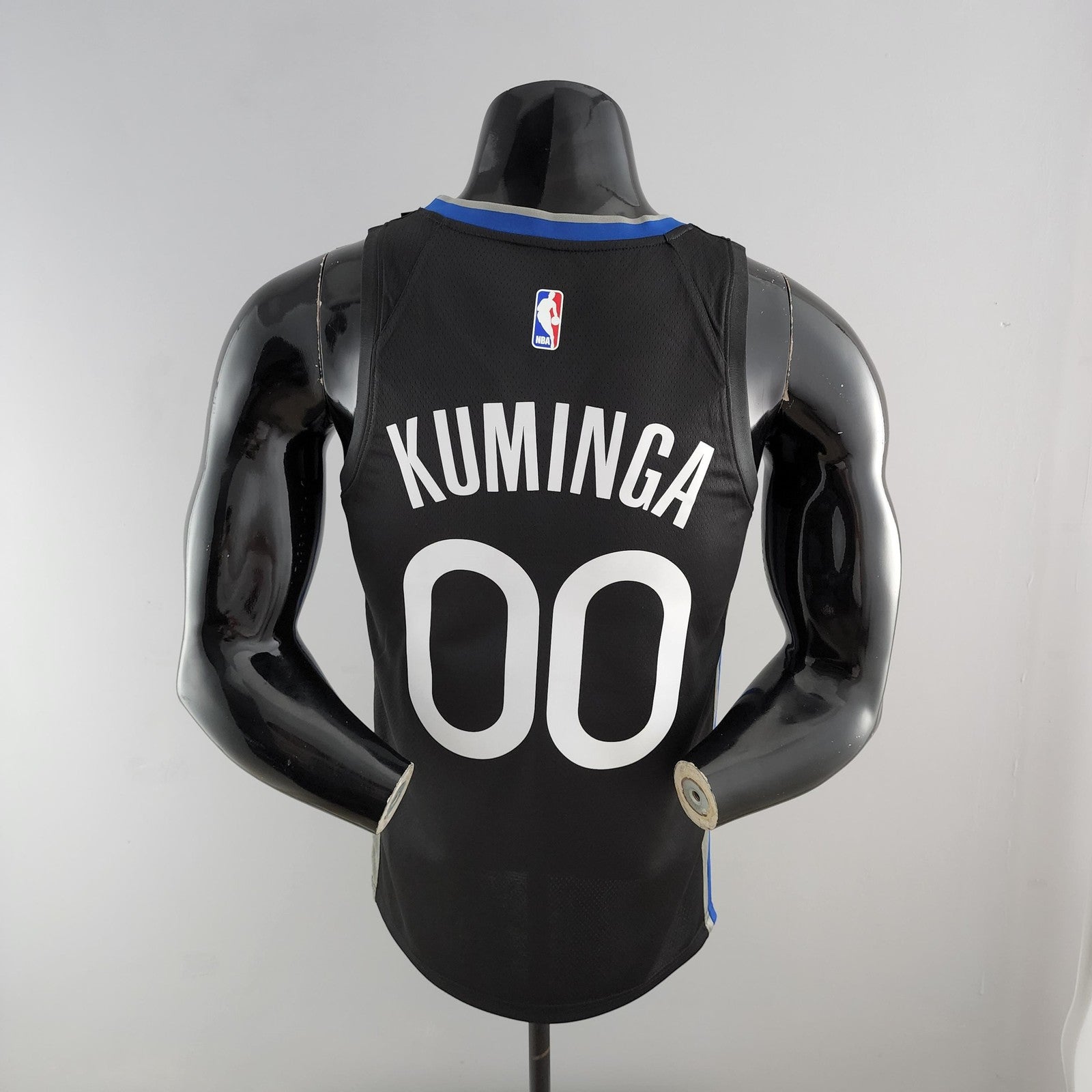 2020 Kuminga#00 Warriors City Edition Black and Grey Nba Jersey