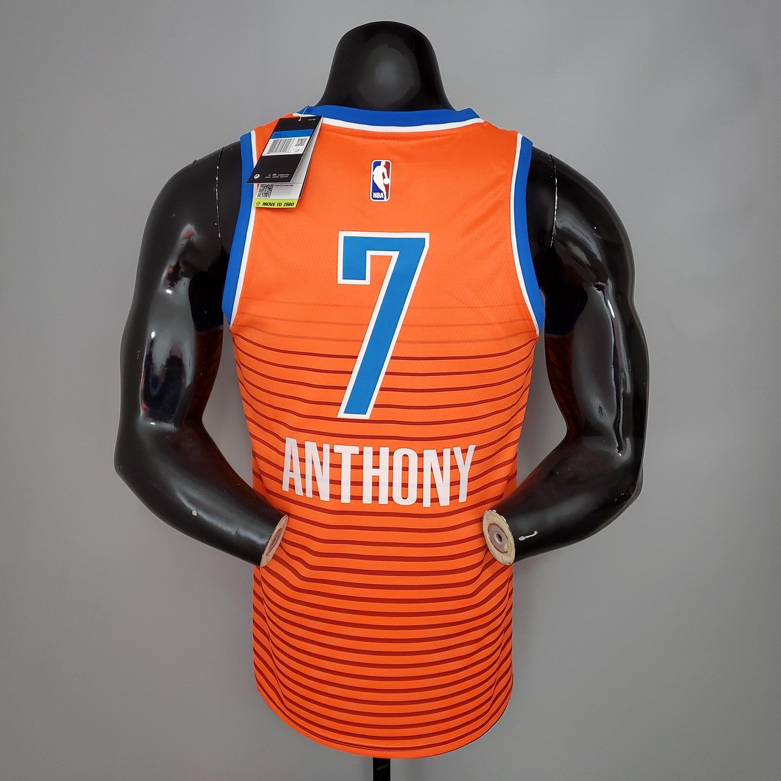 Anthony#7 Thunder Jordan Orange Nba Jersey