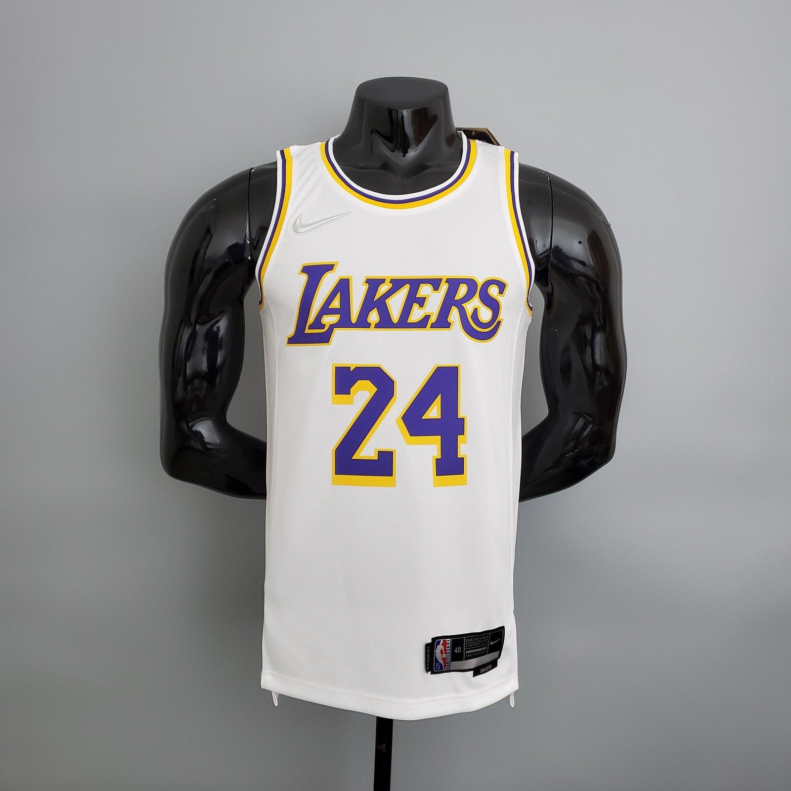 75th Anniversary Lakers White Nba Jersey