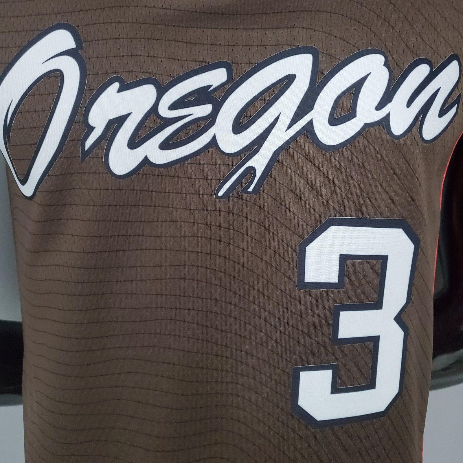 2021 Mccollum#3 Trail Blazers City Edition Brown Nba Jersey