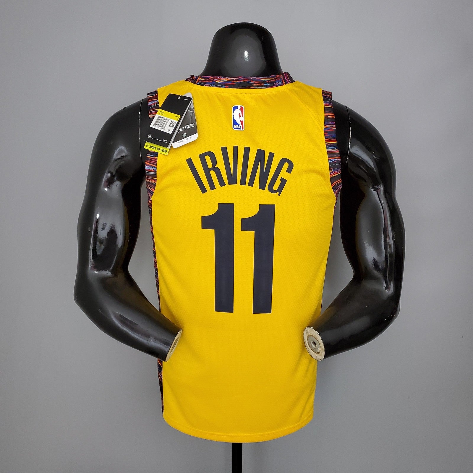 Irving#11 Brooklyn Nets Commemorative Edition Yellow Nba Jersey