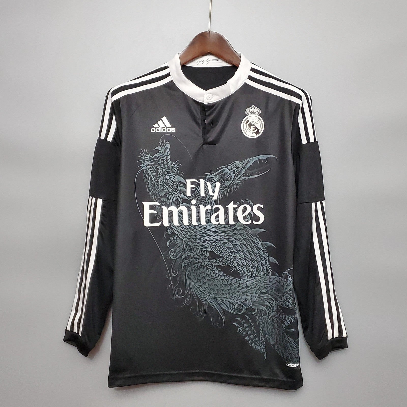 Retro Long Sleeve Real Madrid 14 15 Third Away